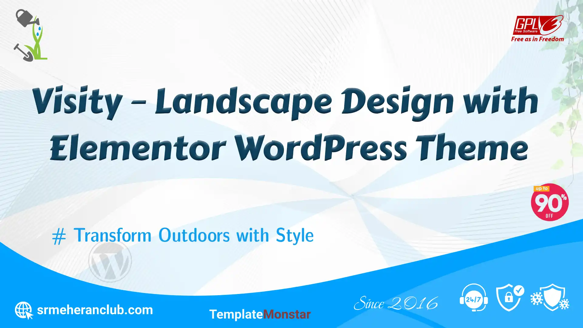 Visity – Landscape Design with Elementor WordPress Theme — Theme by Templatemonster