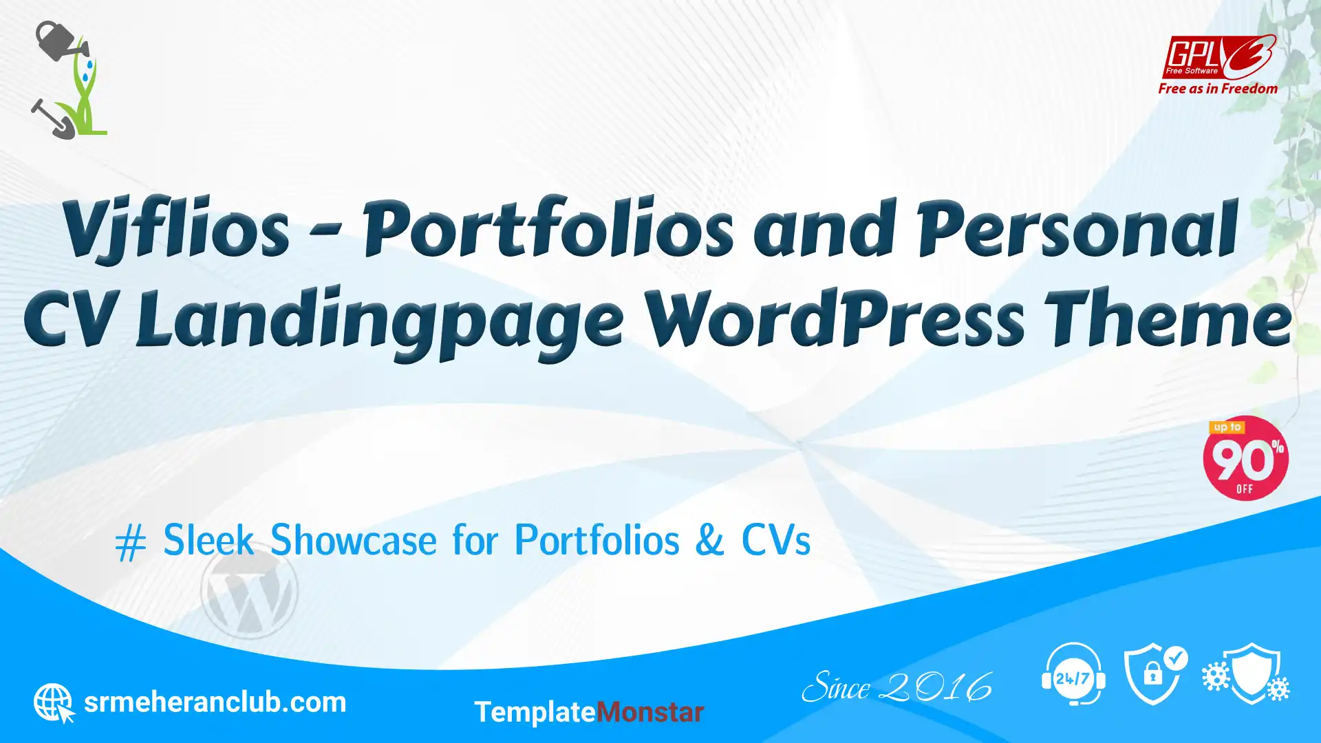 Vjflios – Portfolios and Personal CV Landingpage WordPress Theme — Theme by Templatemonster