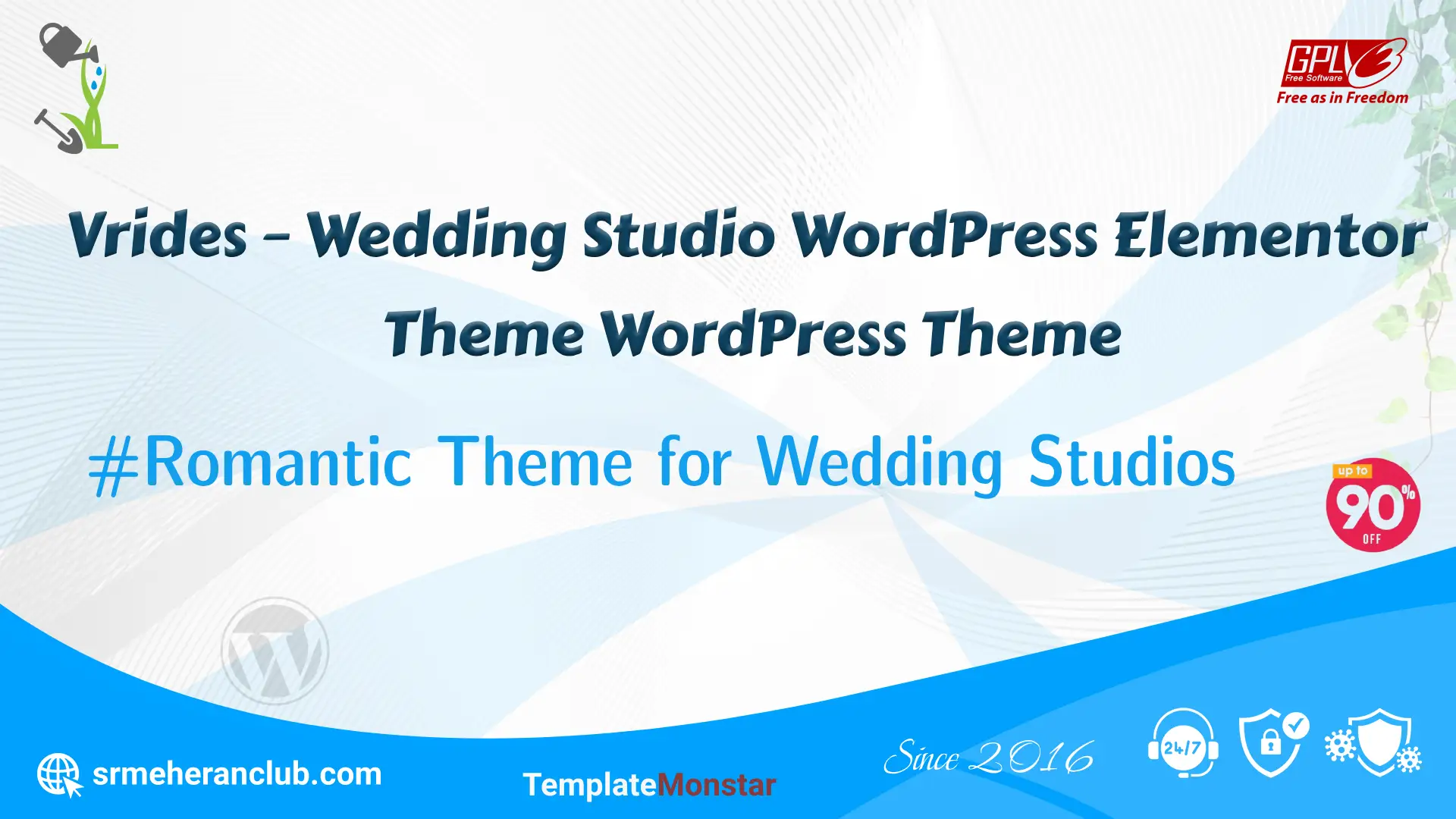 Vrides – Wedding Studio WordPress Elementor Theme WordPress Theme