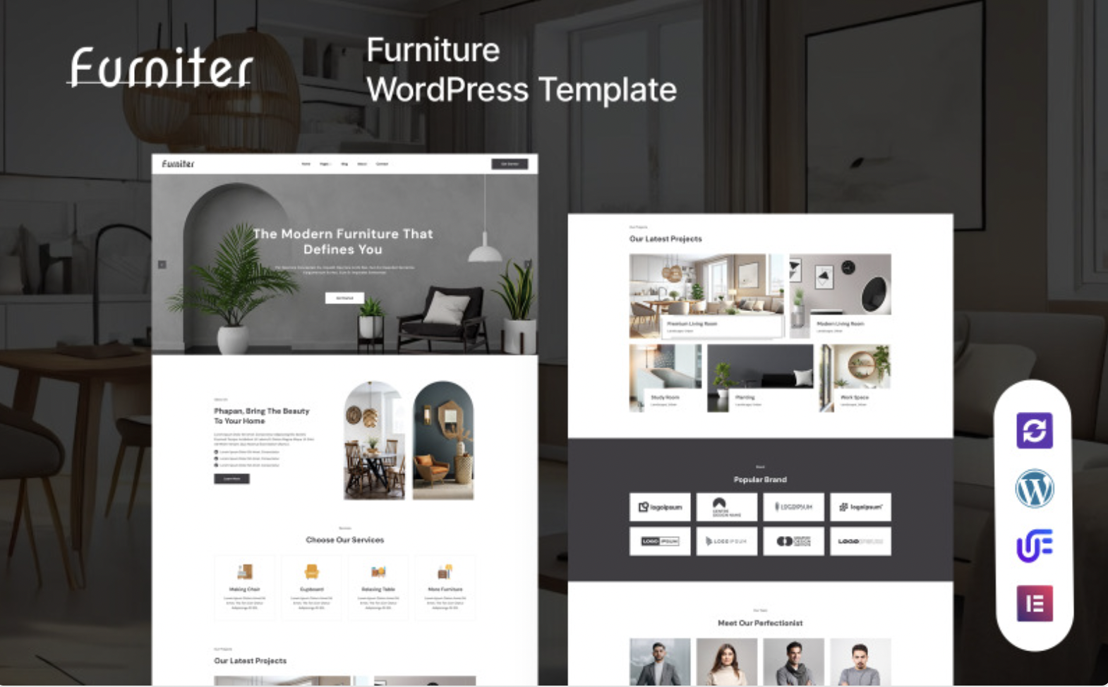 Furniter - Furniture Manufacturing And Interior Decor WordPress Theme