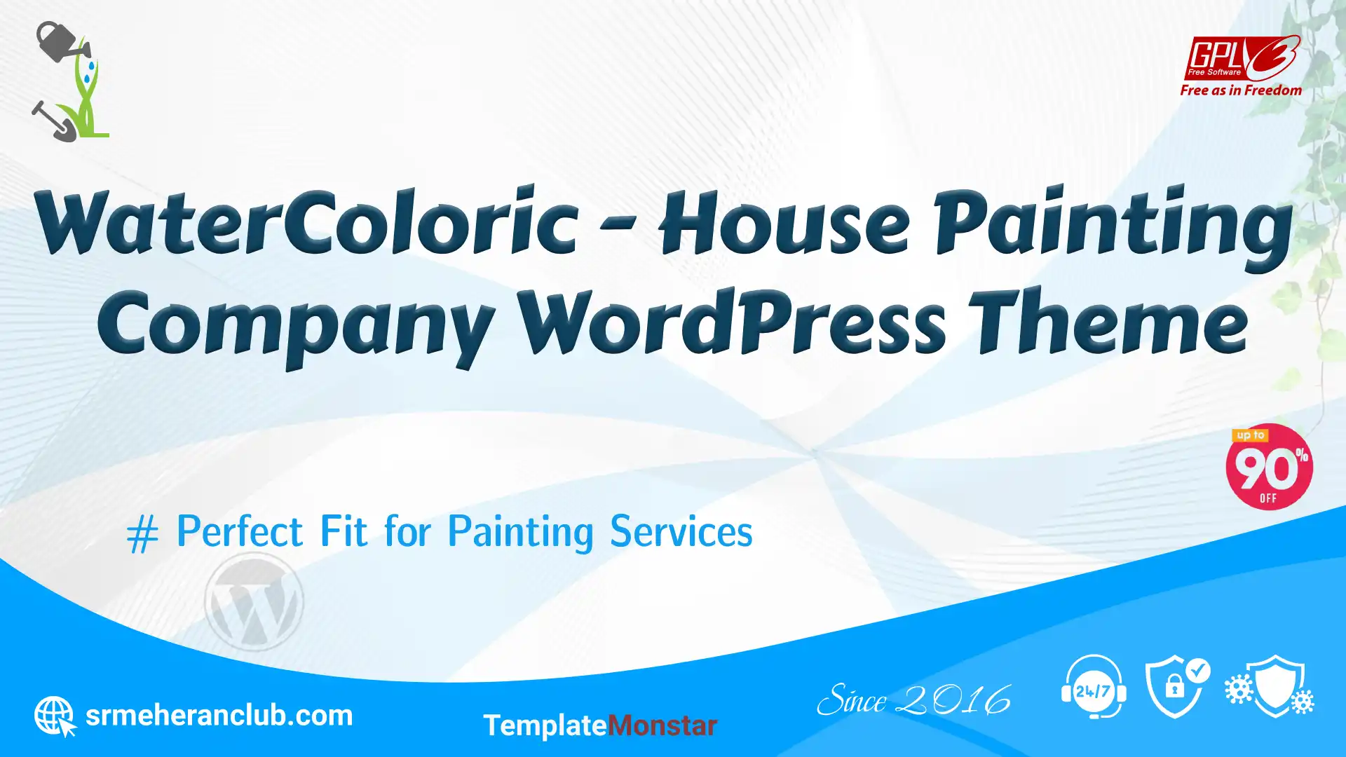 WaterColoric – House Painting Company WordPress Theme — Theme by Templatemonster