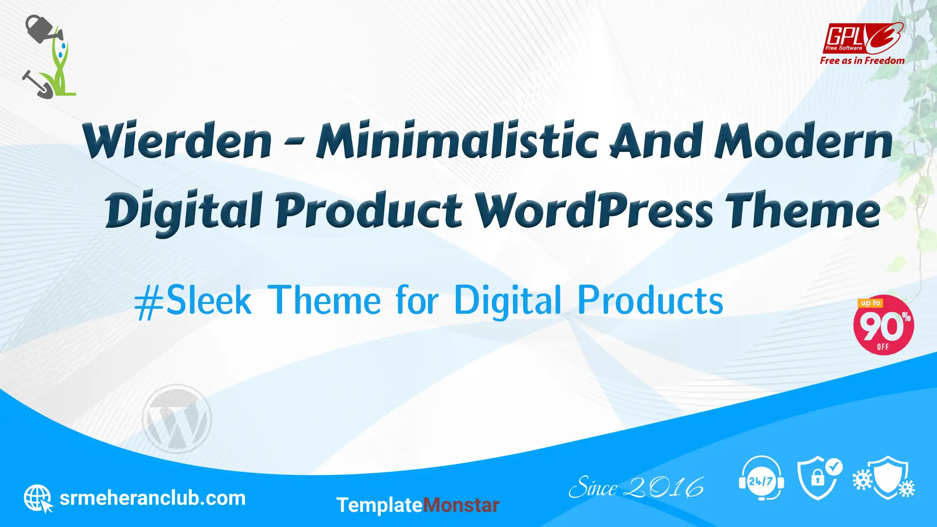 Wierden – Minimalistic And Modern Digital Product WordPress Theme — Theme by Templatemonster