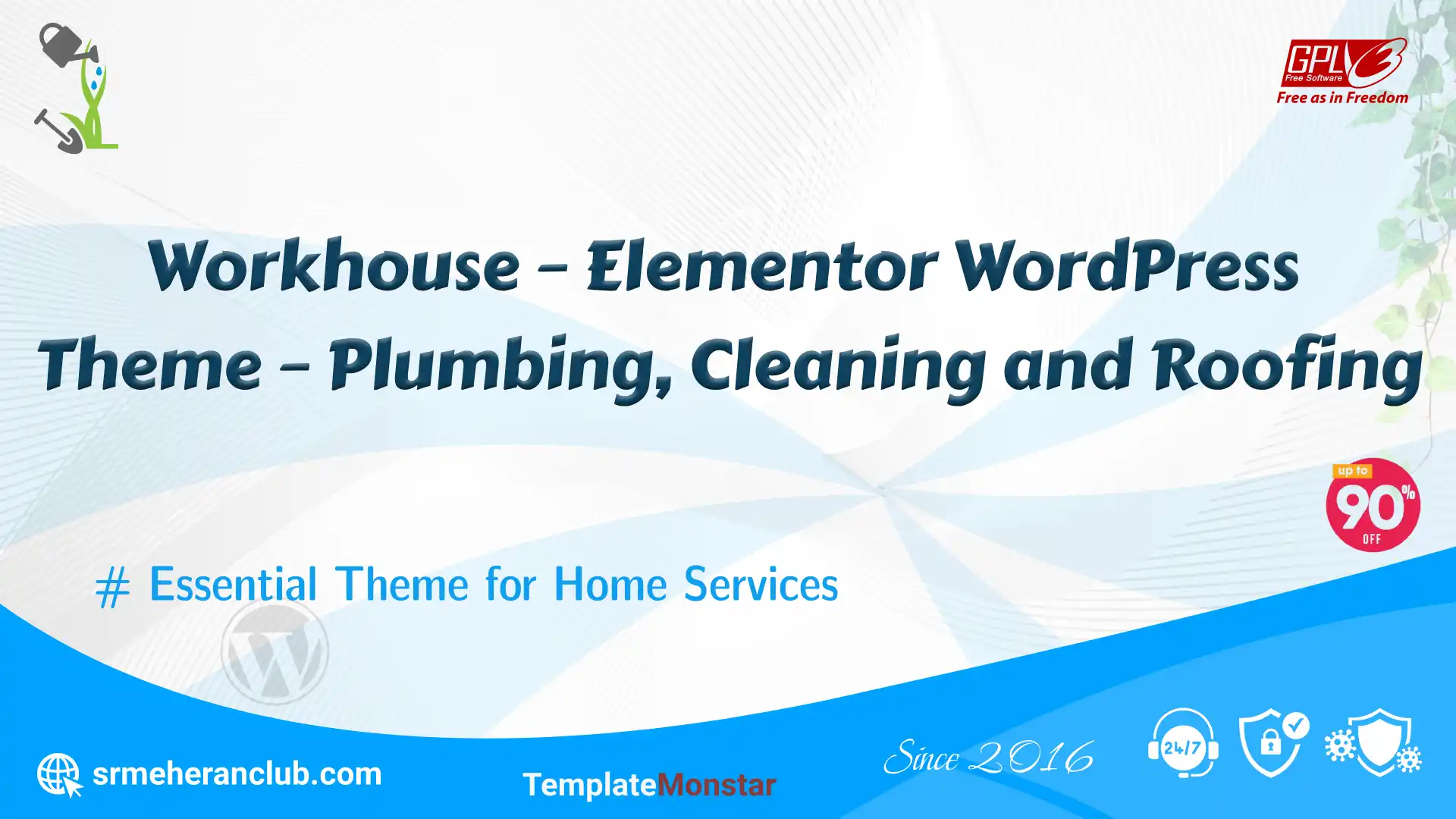 Workhouse – Elementor WordPress Theme – Plumbing, Cleaning and Roofing — Theme by Templatemonster