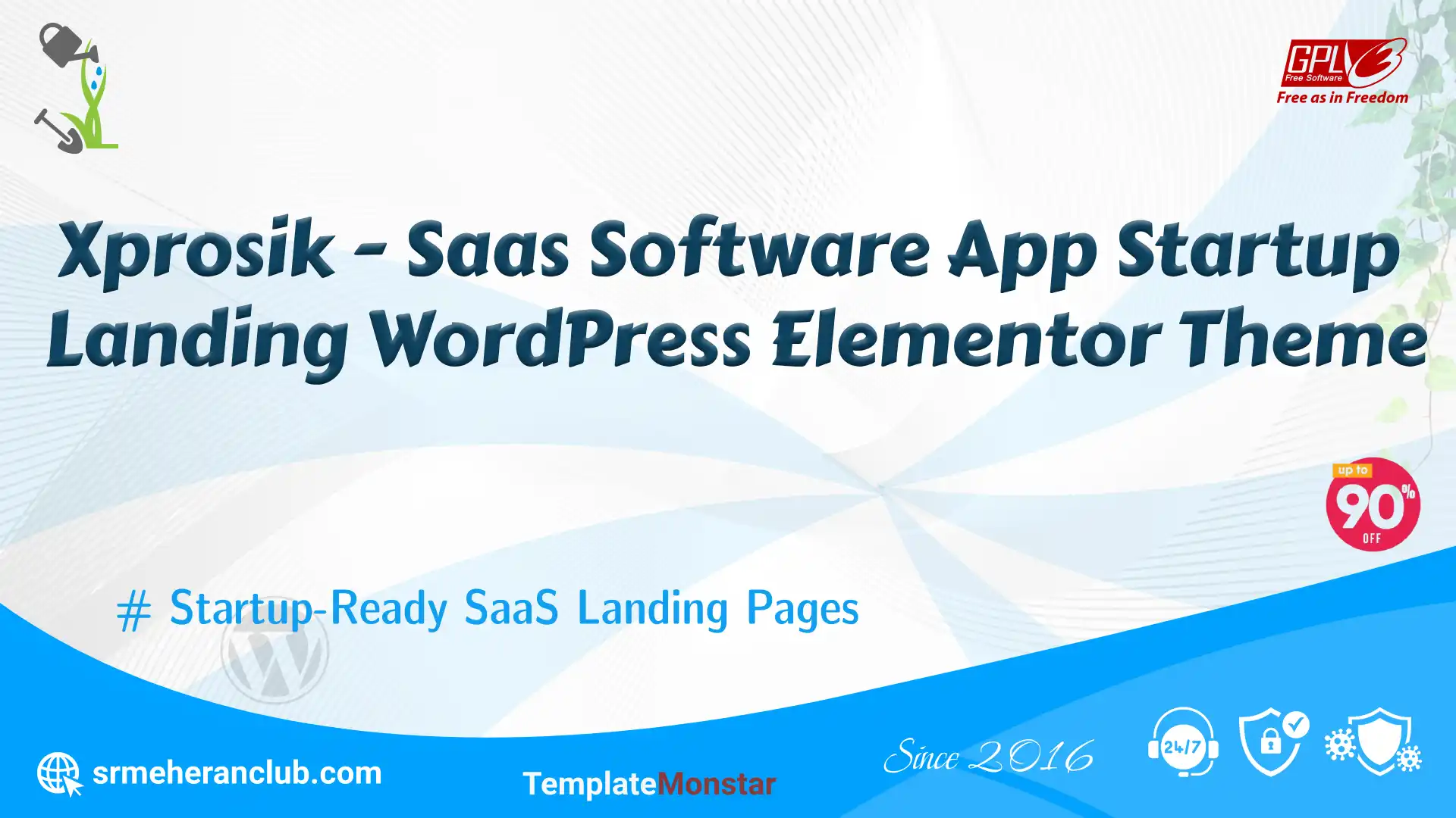 Xprosik – Saas Software App Startup Landing WordPress Elementor Theme — Theme by Templatemonster