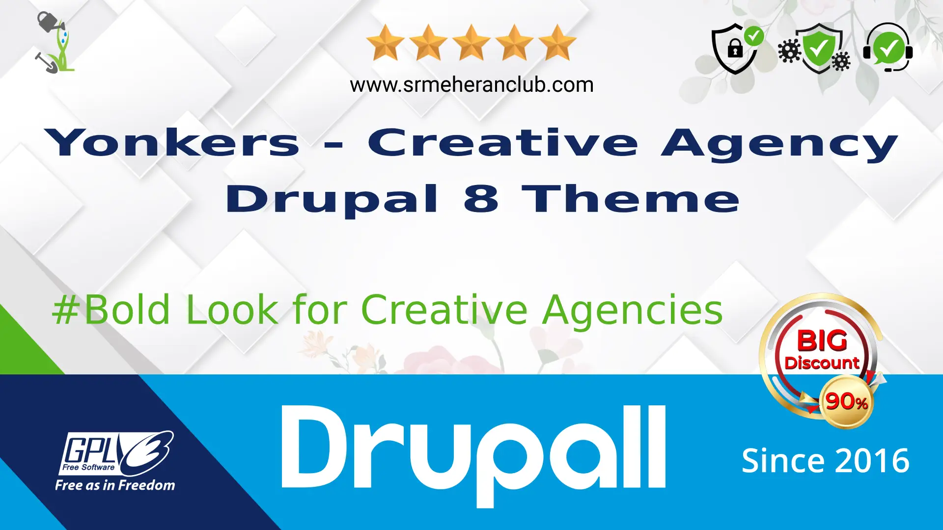 Yonkers – Creative Agency Drupal 8 Theme — Theme by Themeforest