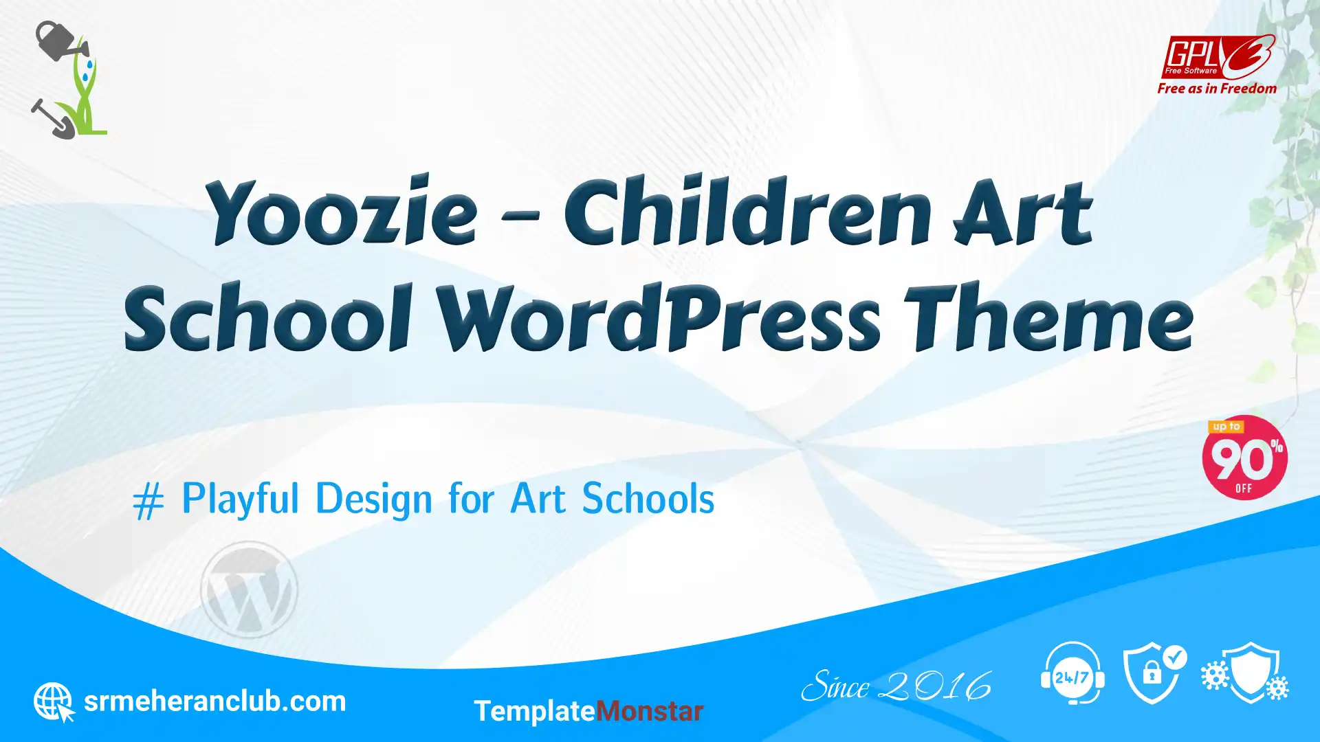 Yoozie – Children Art School WordPress Theme — Theme by Templatemonster
