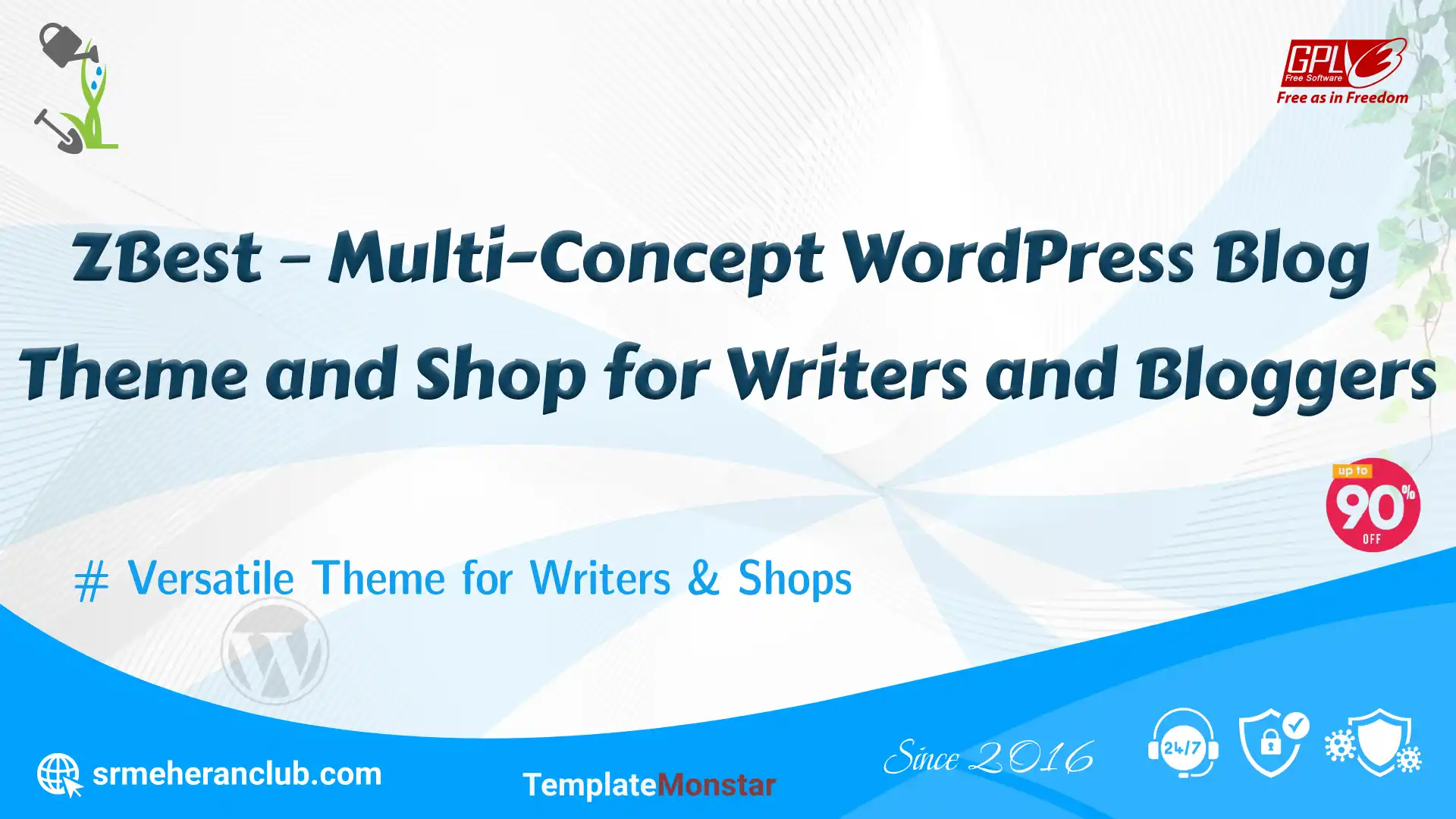 ZBest – Multi-Concept WordPress Blog Theme and Shop for Writers and Bloggers — Theme by Templatemonster