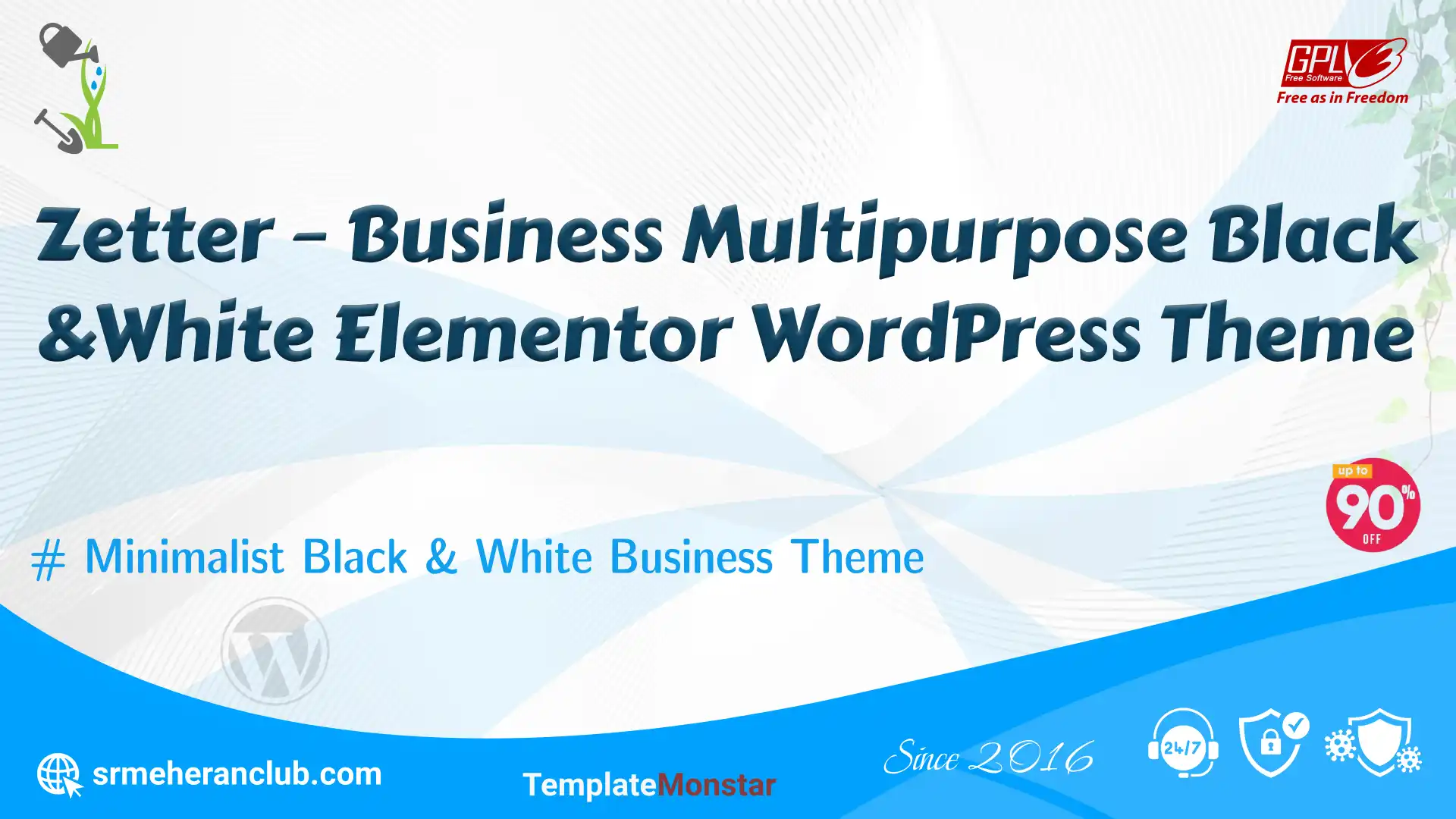 Zetter – Business Multipurpose Black&White Elementor WordPress Theme — Theme by Templatemonster