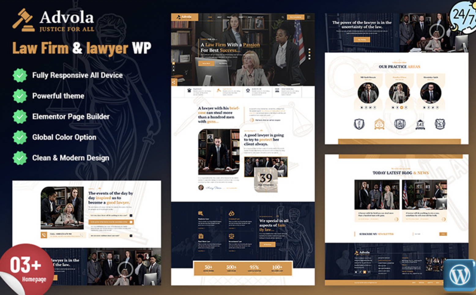 Advola - Law Firm and lawyer WordPress Theme