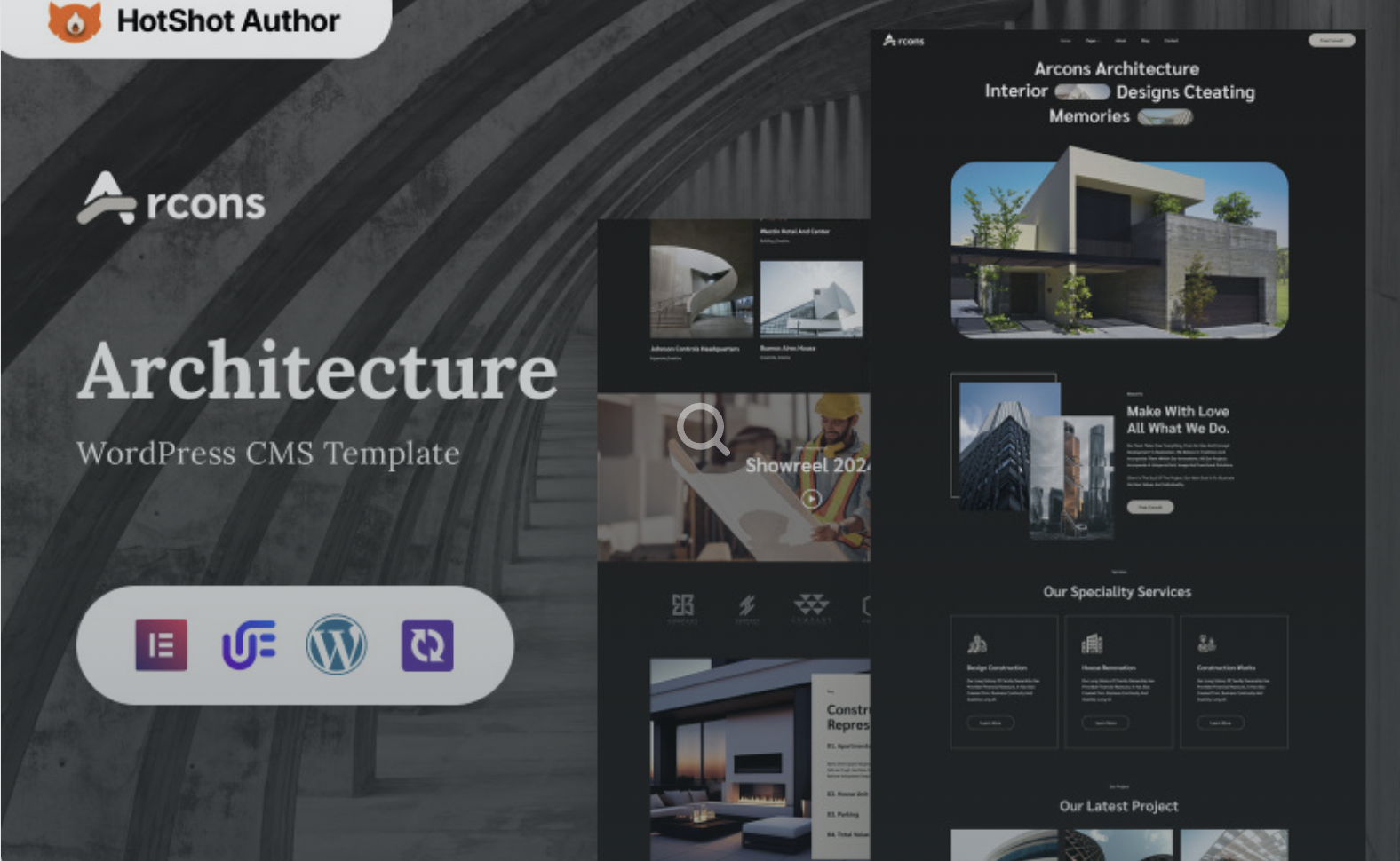 Arcons - Architecture And Construction Company WordPress Elementor Theme WordPress Theme