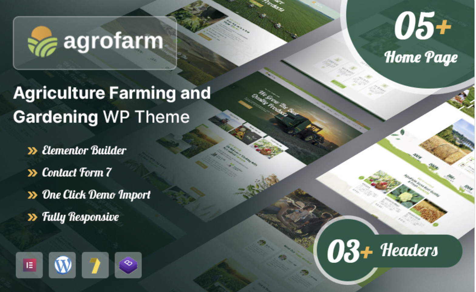 Agrofarm - Agriculture Gardening & Organic WordPress Theme
