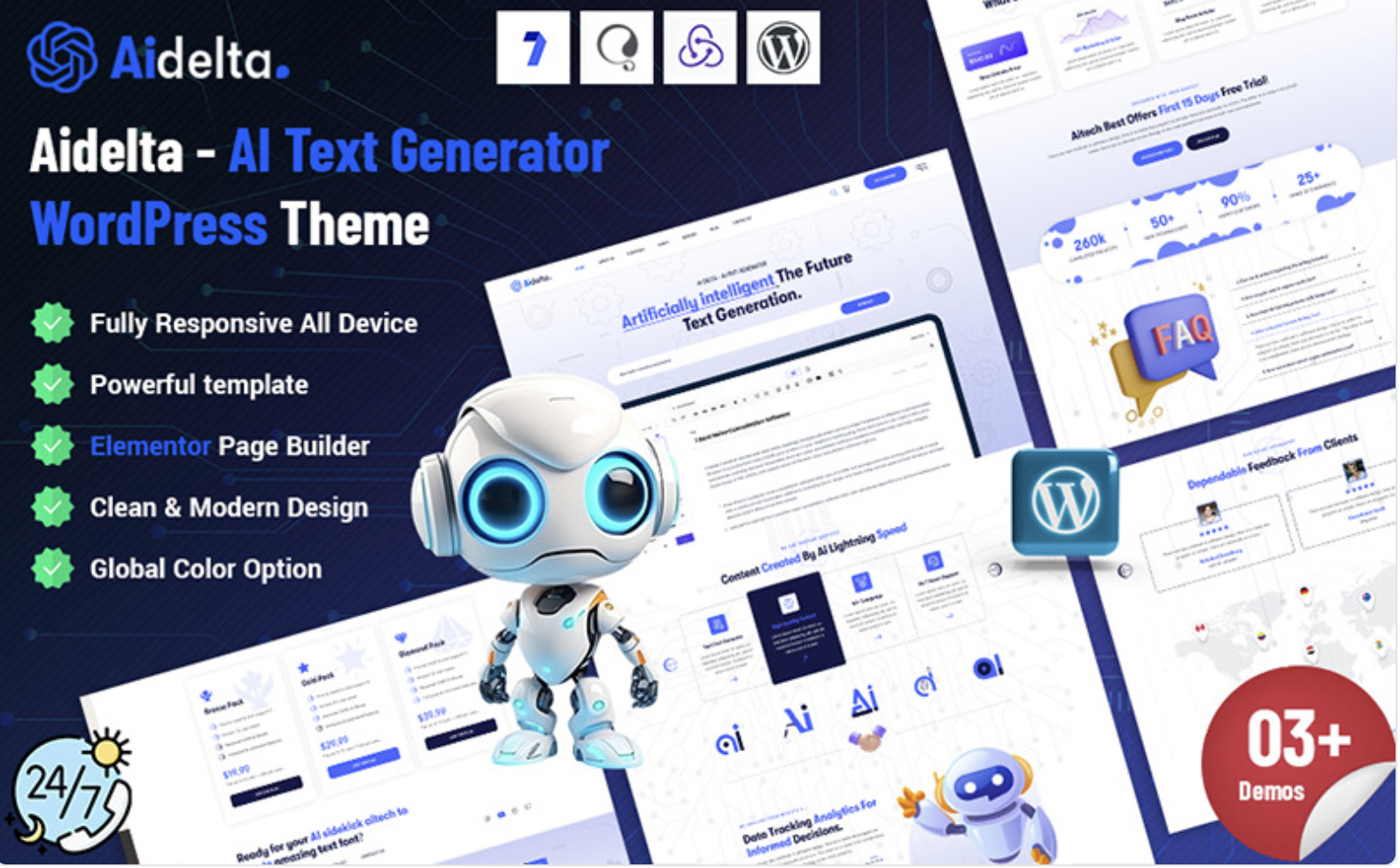 Aidelta - AI Text Generator WordPress Theme