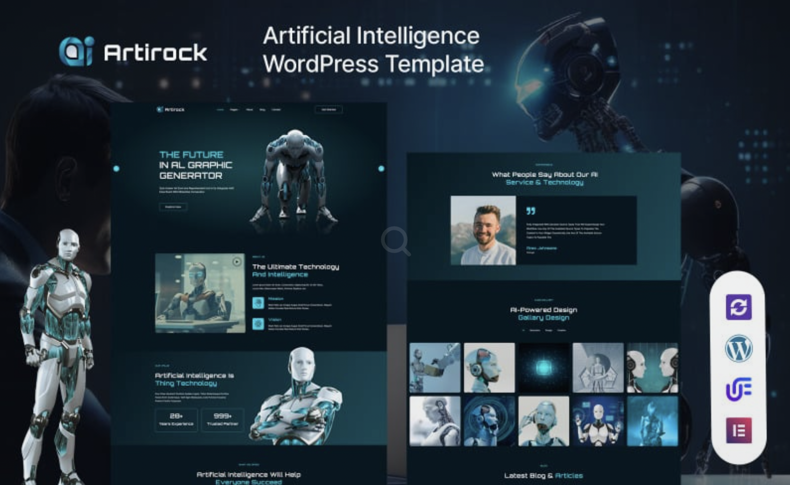 Artirock - Artificial Intelligence And Technology WordPress Theme