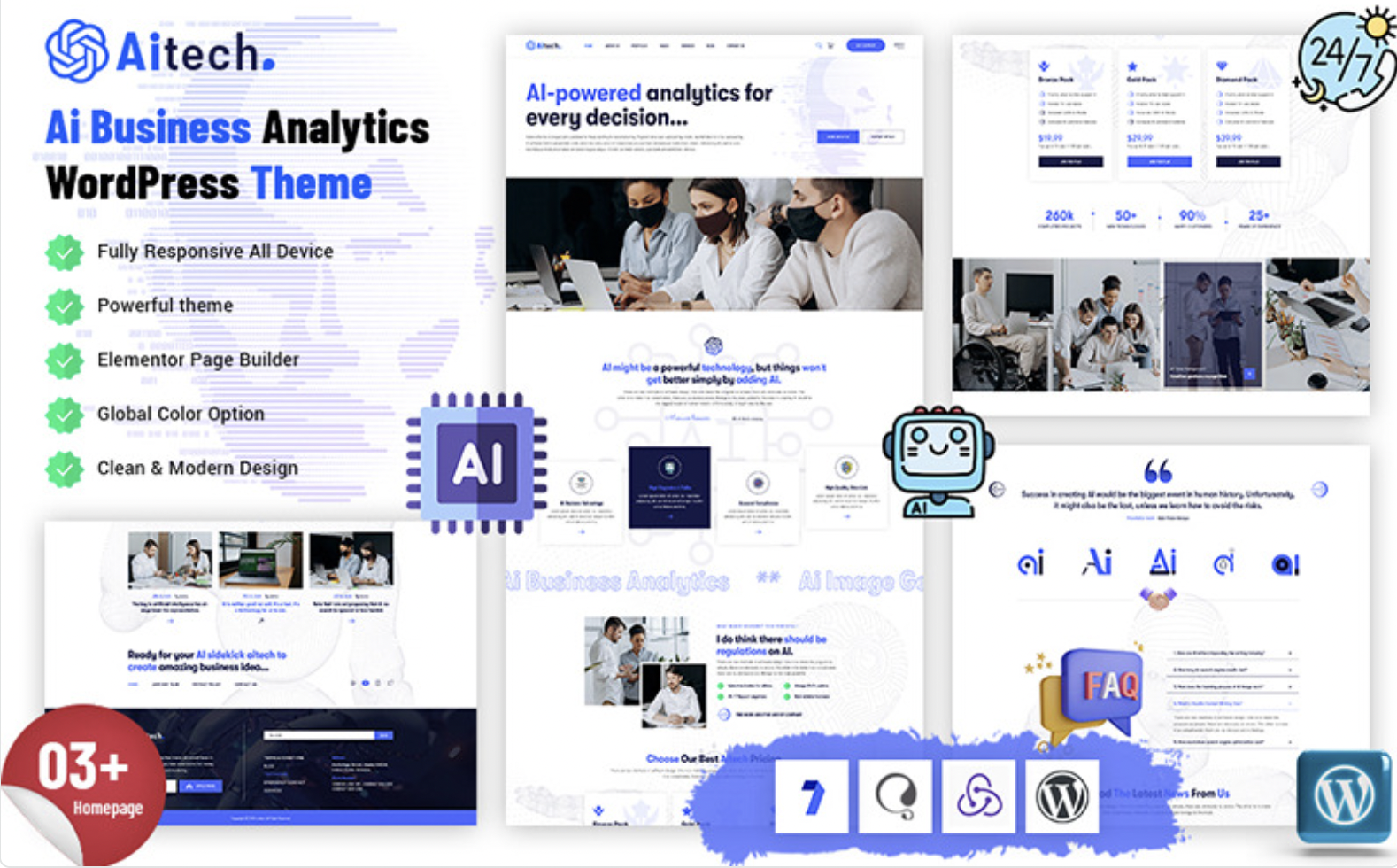 Aitach - Ai Business Analytics WordPress Theme