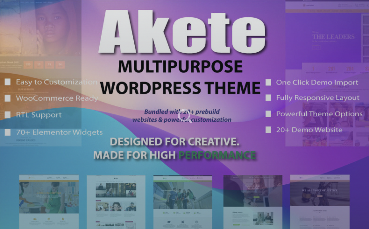 Akete - Multipurpose Premium Wordpress & WooCommerce Theme WordPress Theme