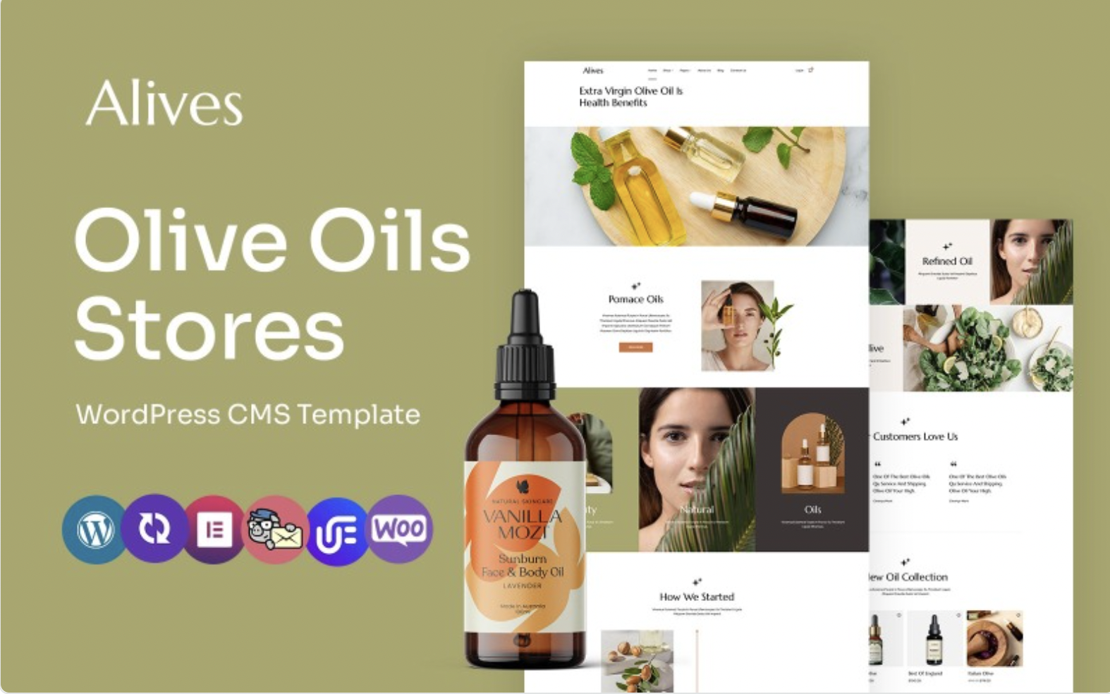 Alives - Olive Oil Multipurpose WordPress Elementor Theme WordPress Theme