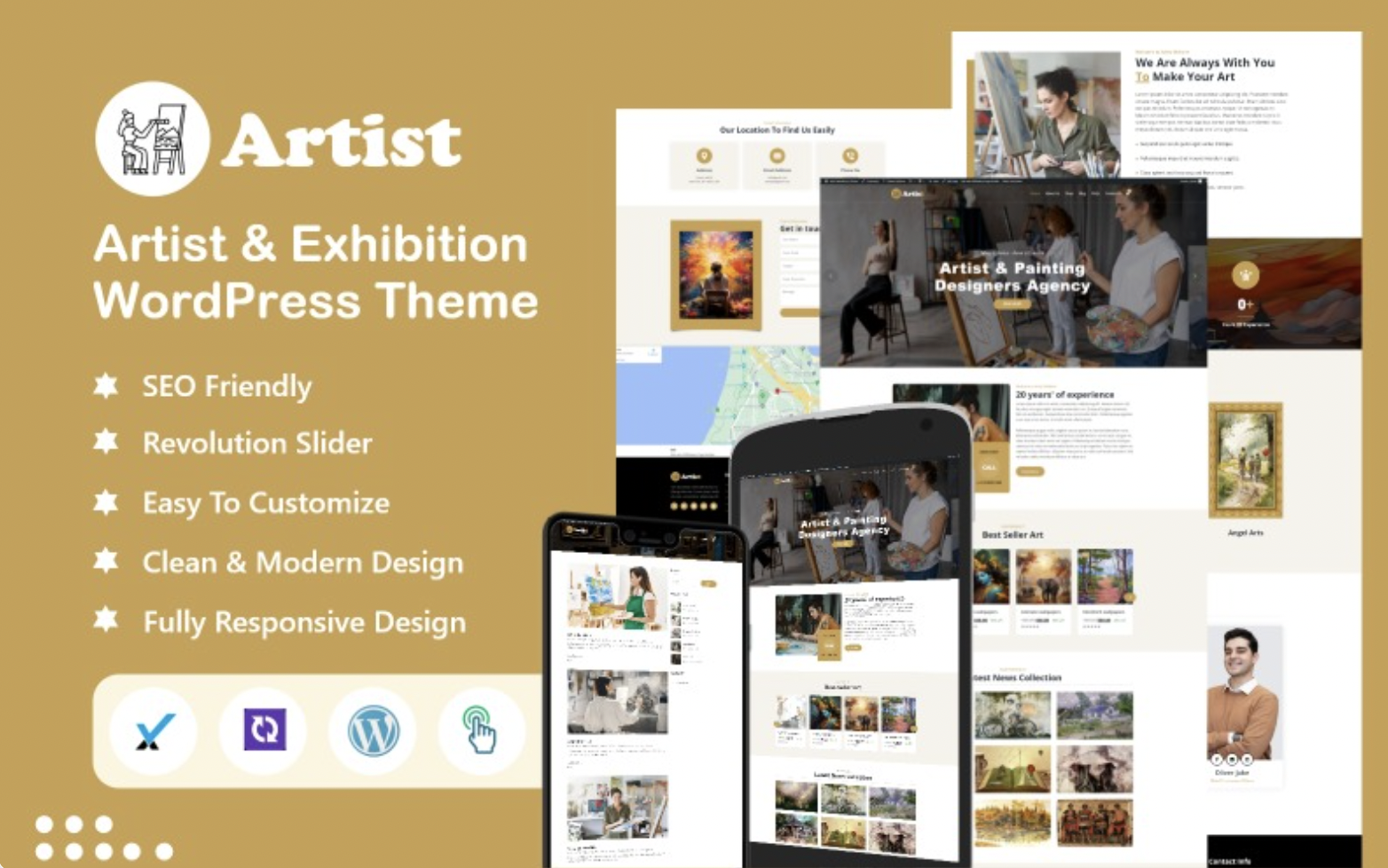 Artist & Exhibition WordPress Theme