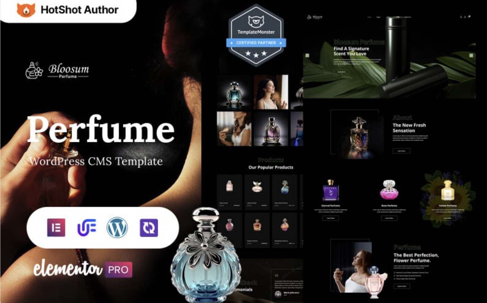 Bloosum - Perfume And Cosmetics Store WordPress Elementor Theme WordPress Theme