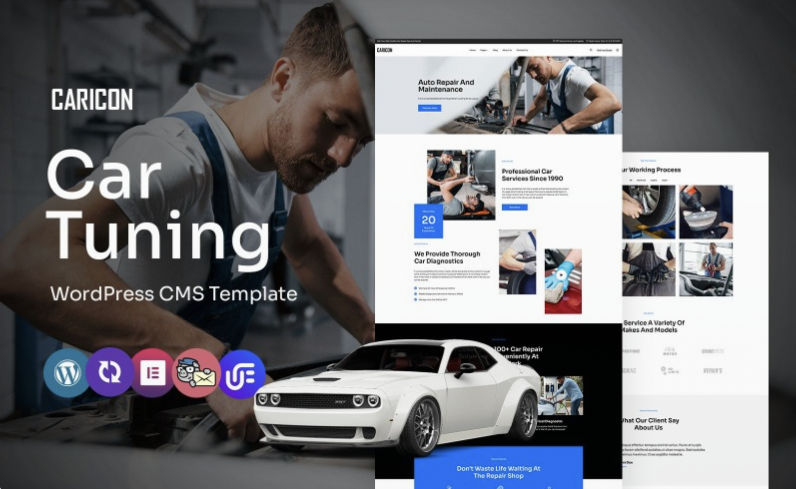 Caricon - Auto Tuning Multipurpose WordPress Elementor Theme WordPress Theme