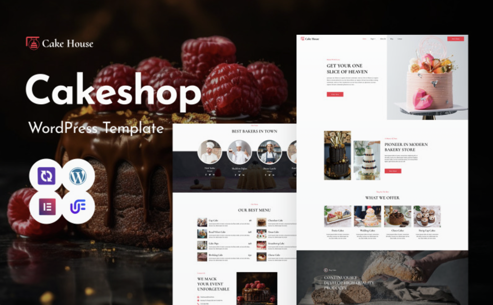Cake House - Cakery WordPress Elementor Theme WordPress Theme