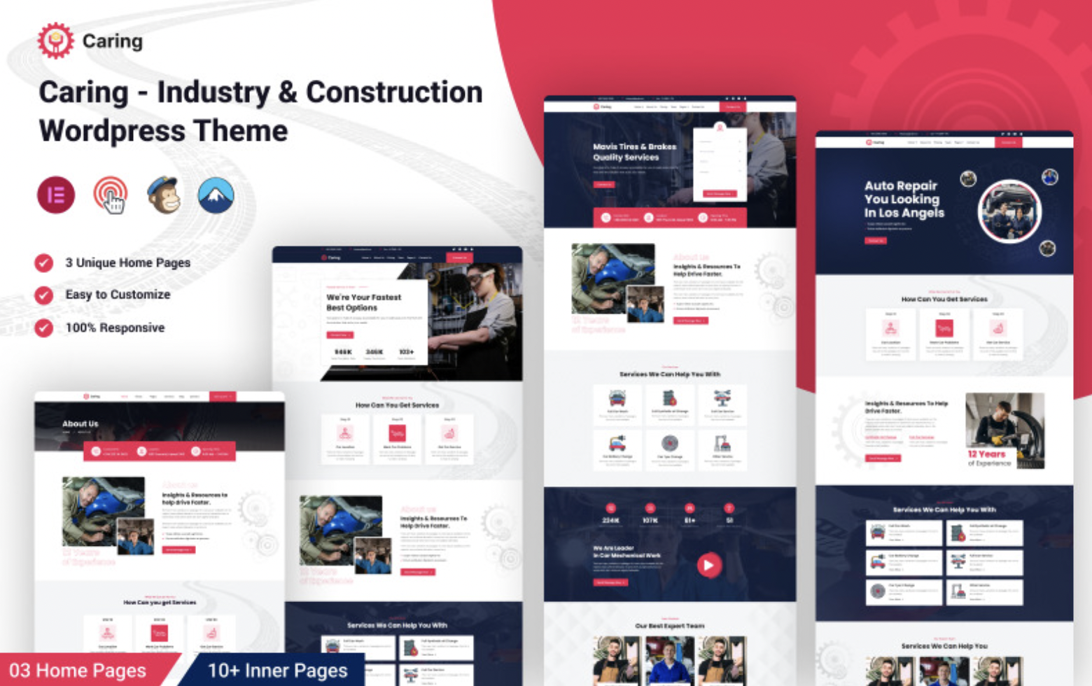 Caring - Car Repair & Auto Services Elementor WordPress Theme