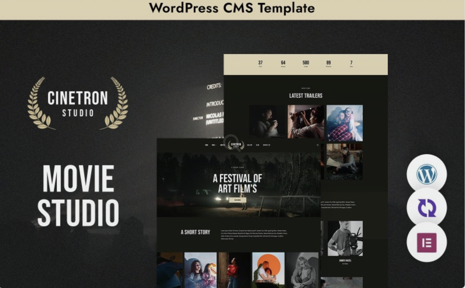 Cinetron - Wordpress Theme for Cinema Studios