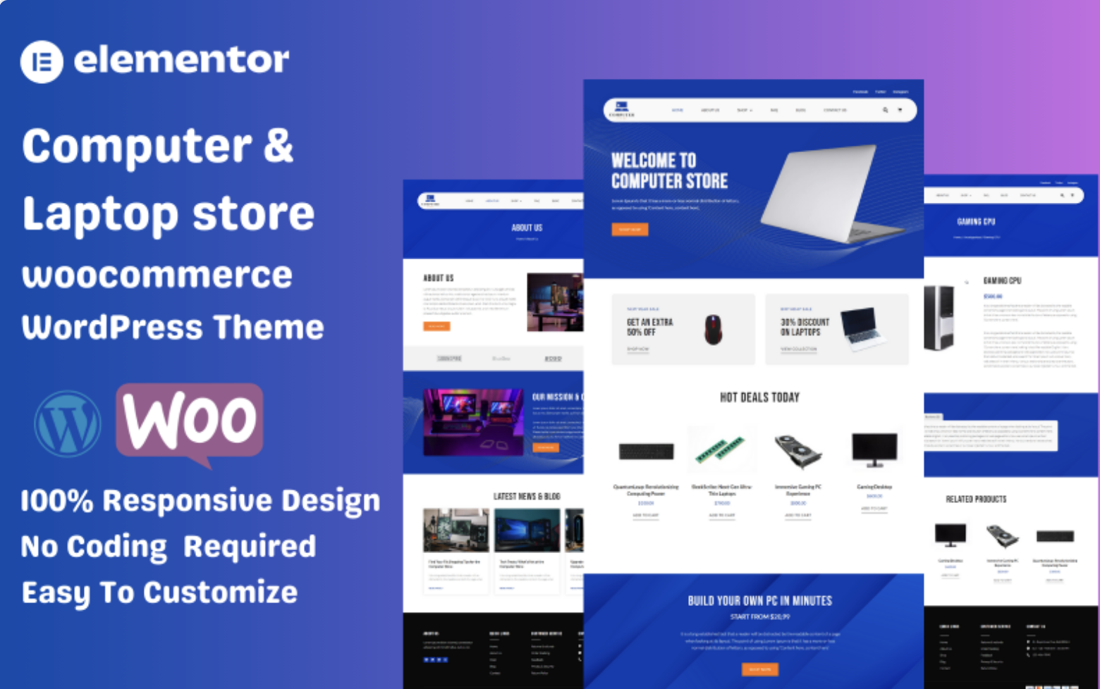 WordPress Computer and Laptop Store WooCommerce WordPress Theme
