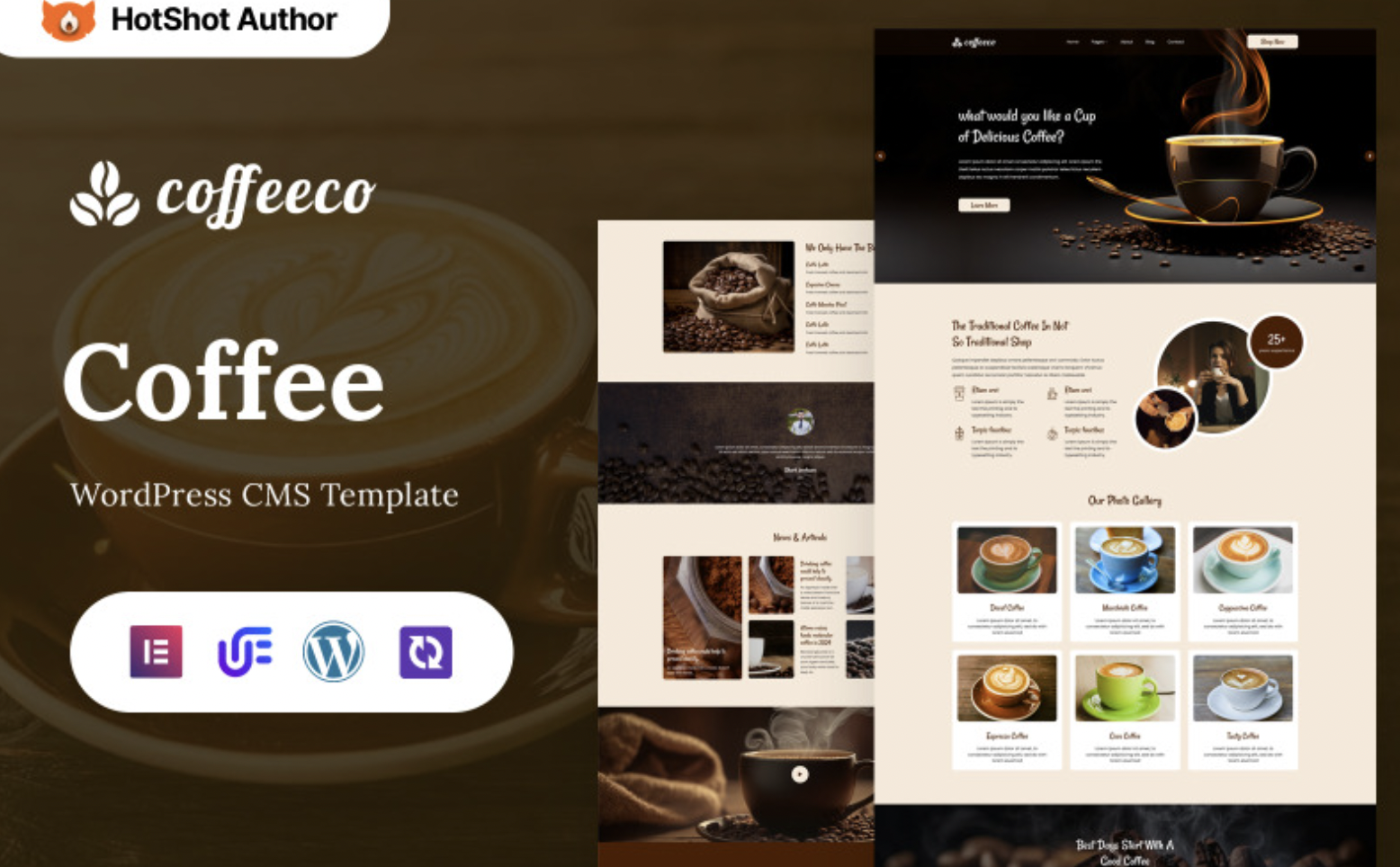 Cofeeco - Cafe And Coffee WordPress Elementor Theme WordPress Theme
