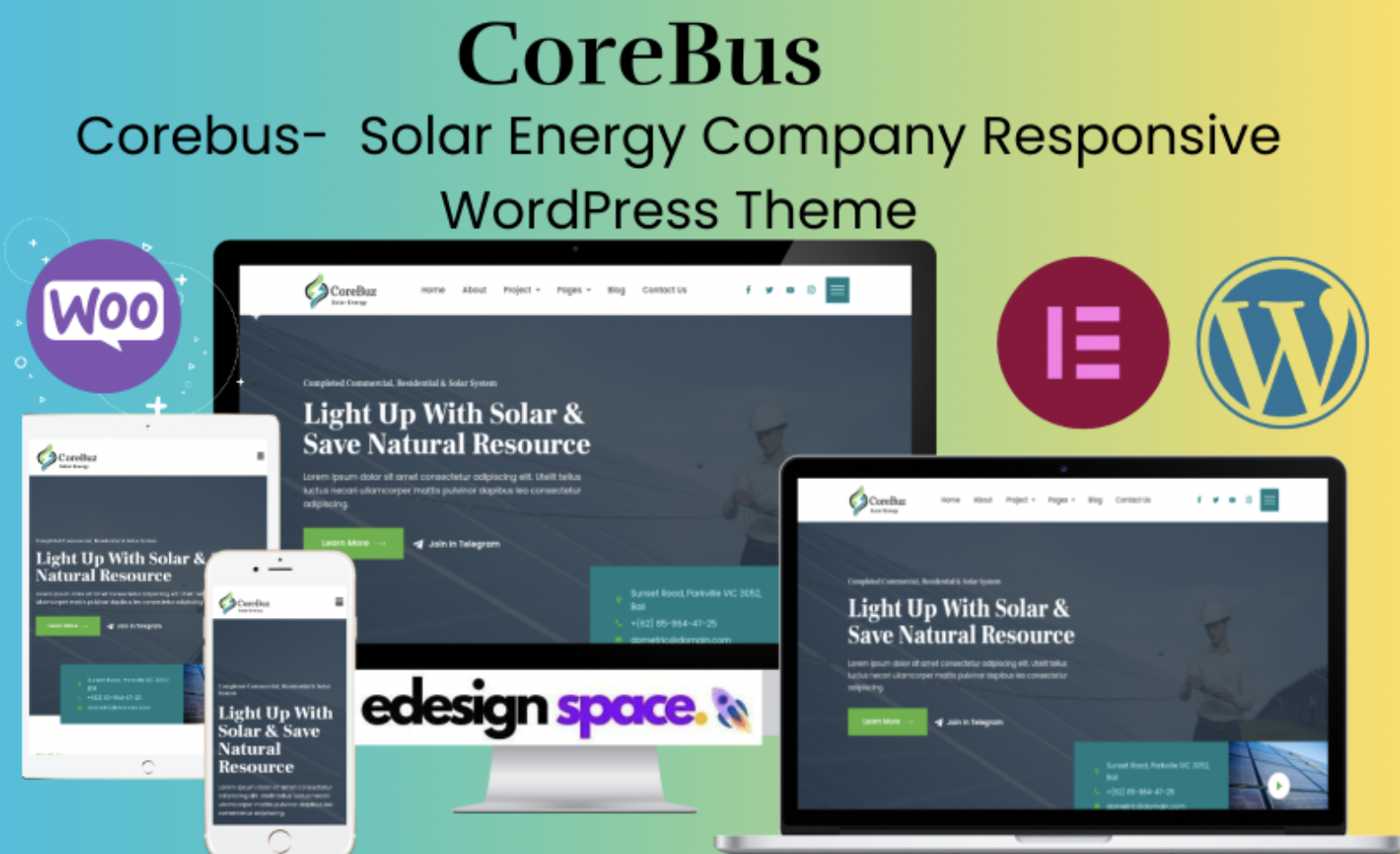 CoreBus - Solar Energy Company Responsive Wordpress Theme WordPress Theme