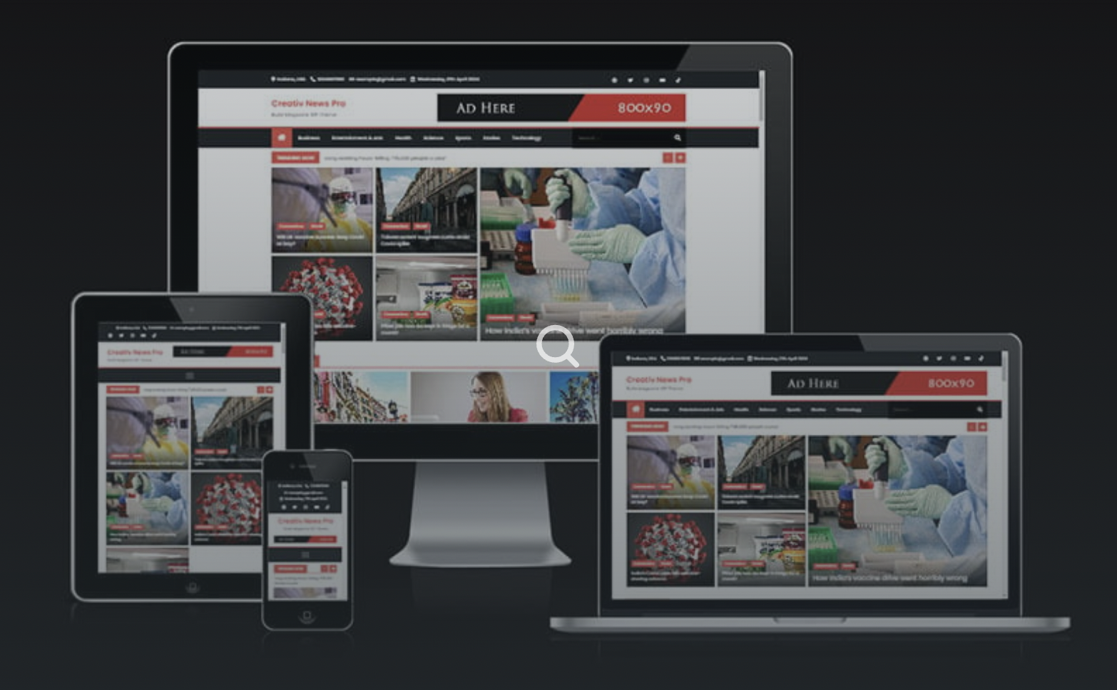 Creativ News Pro - Clean and Modern WordPress Theme