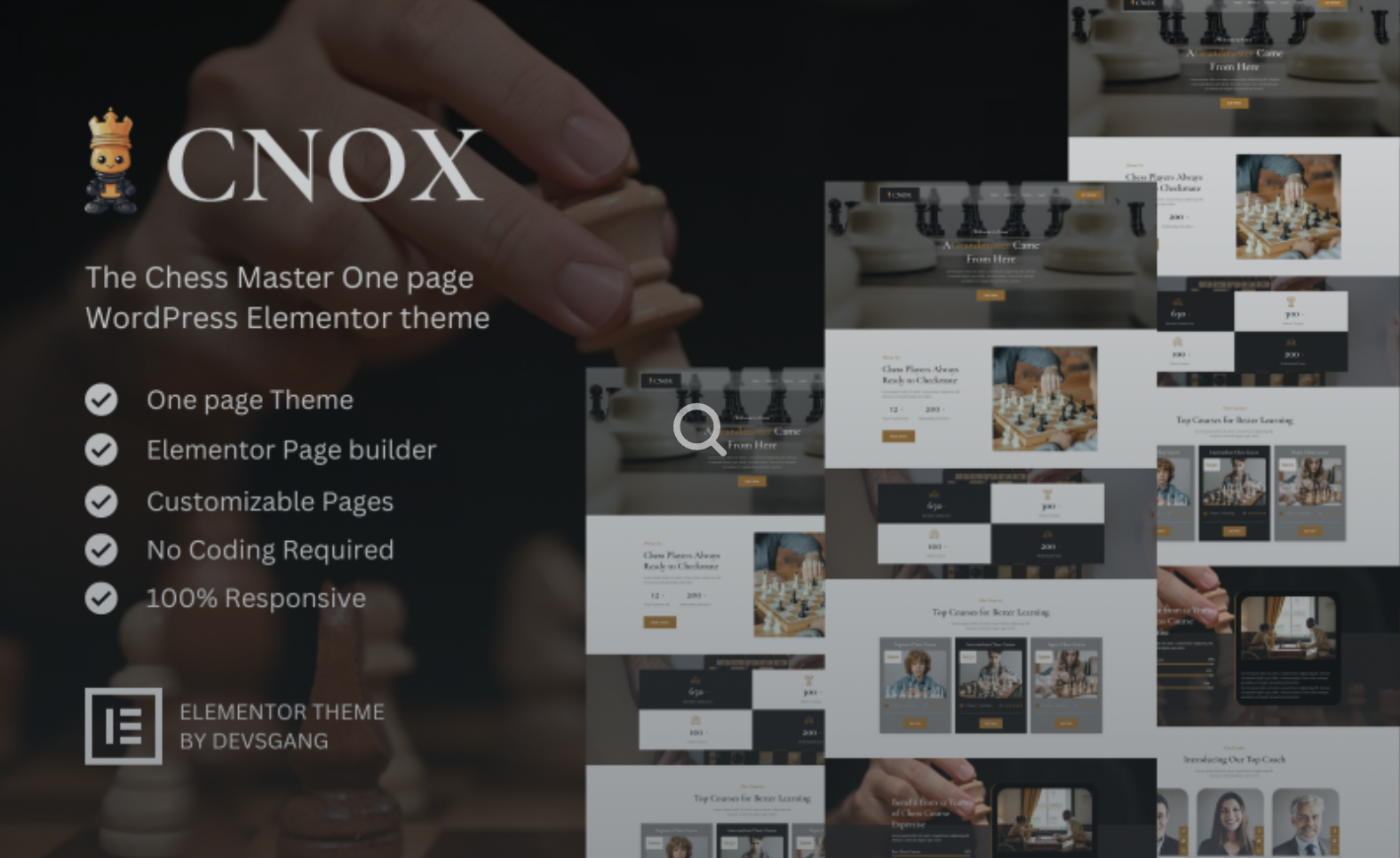 Cnox - The Chess Master WordPress Elementor Theme WordPress Theme