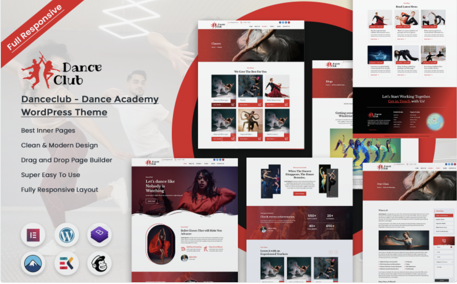 Danceclub - Dance Academy WordPress Theme