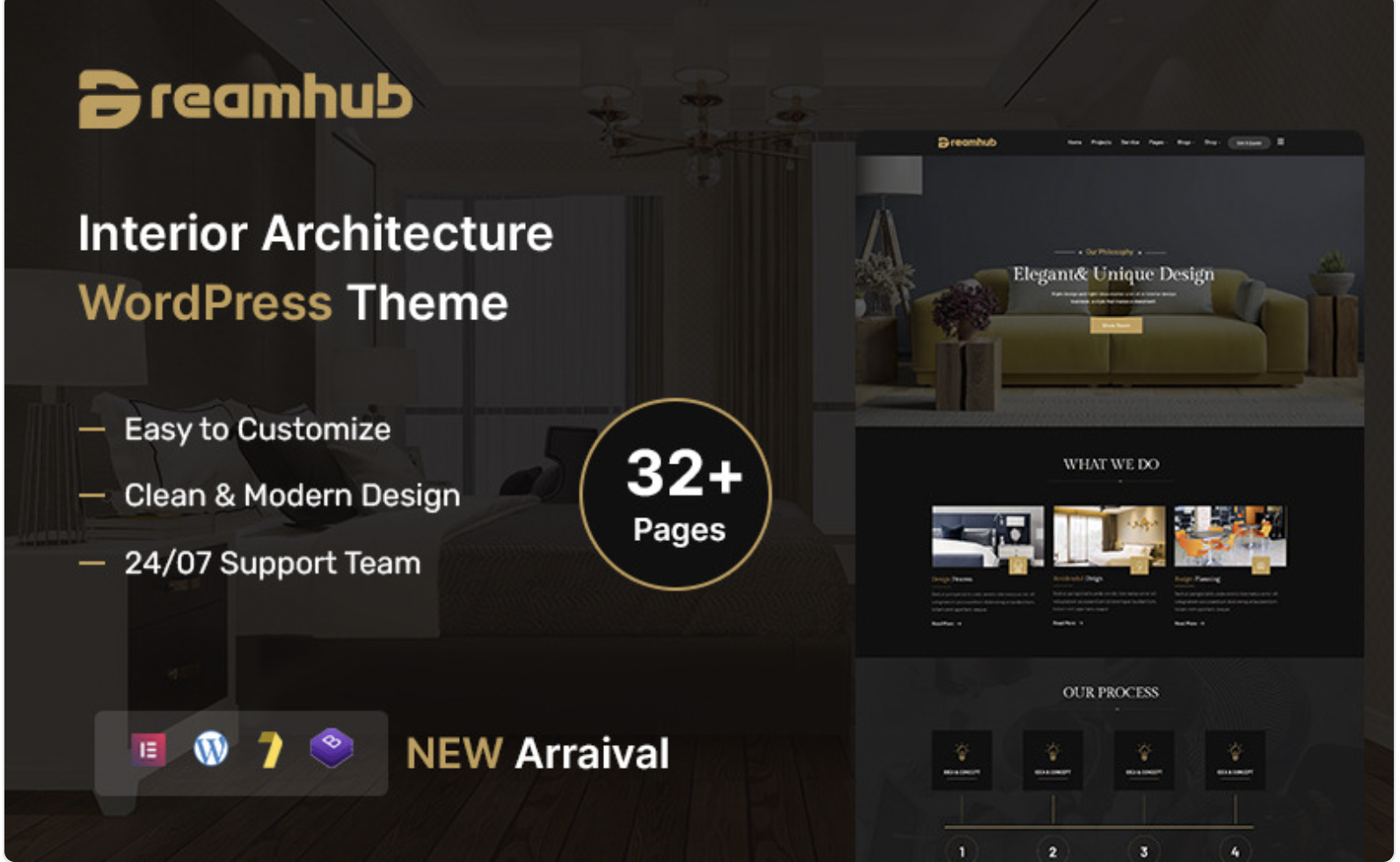 DreamHub – Interior and Architecture WordPress Theme