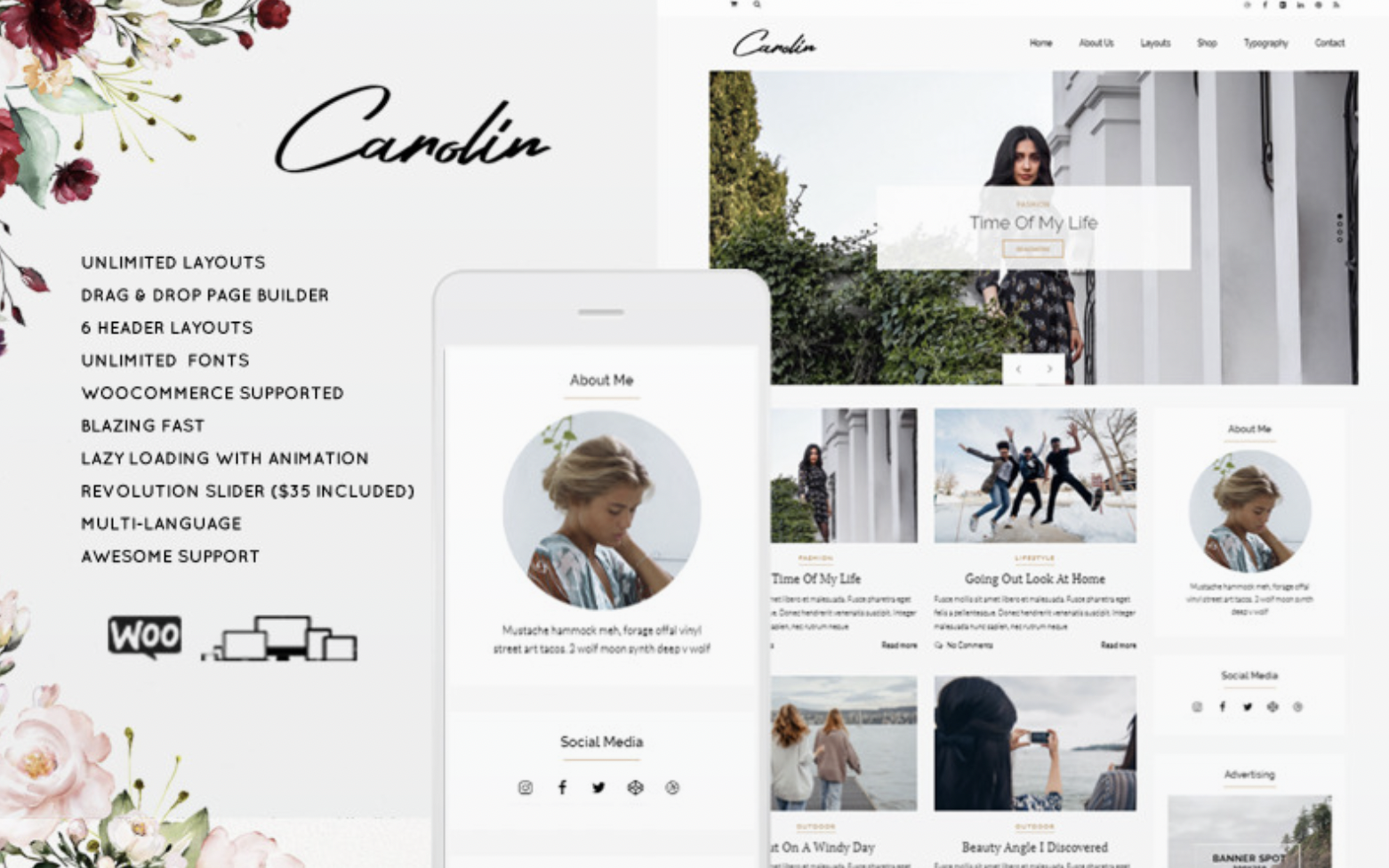 Fashion & Lifestyle WordPress Blog Theme WordPress Theme
