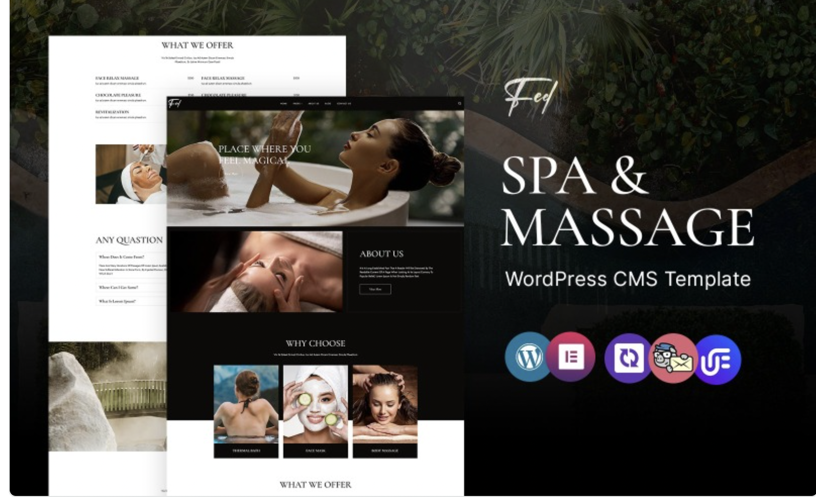 Feel - Spa And Wellness WordPress Elementor Theme WordPress Theme