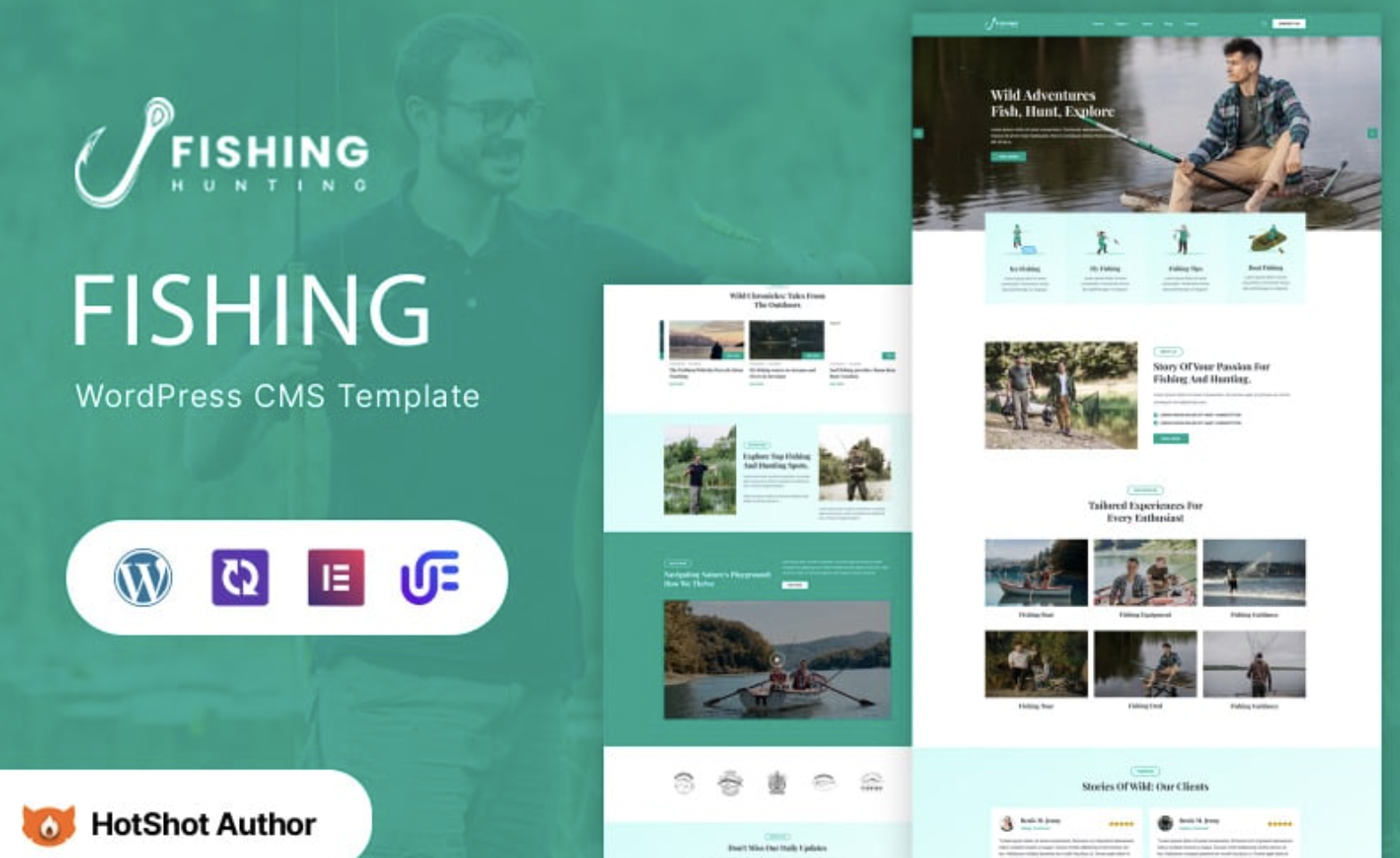 Fishing Hunting - Fishing and Hunting Club WordPress Theme