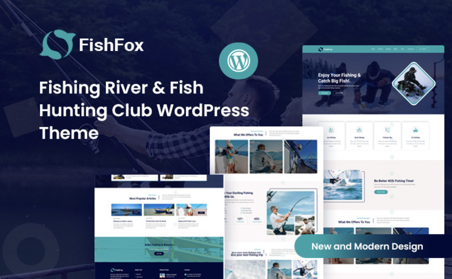 Fishfox – Fishing River & Fish Hunting Club WordPress Theme