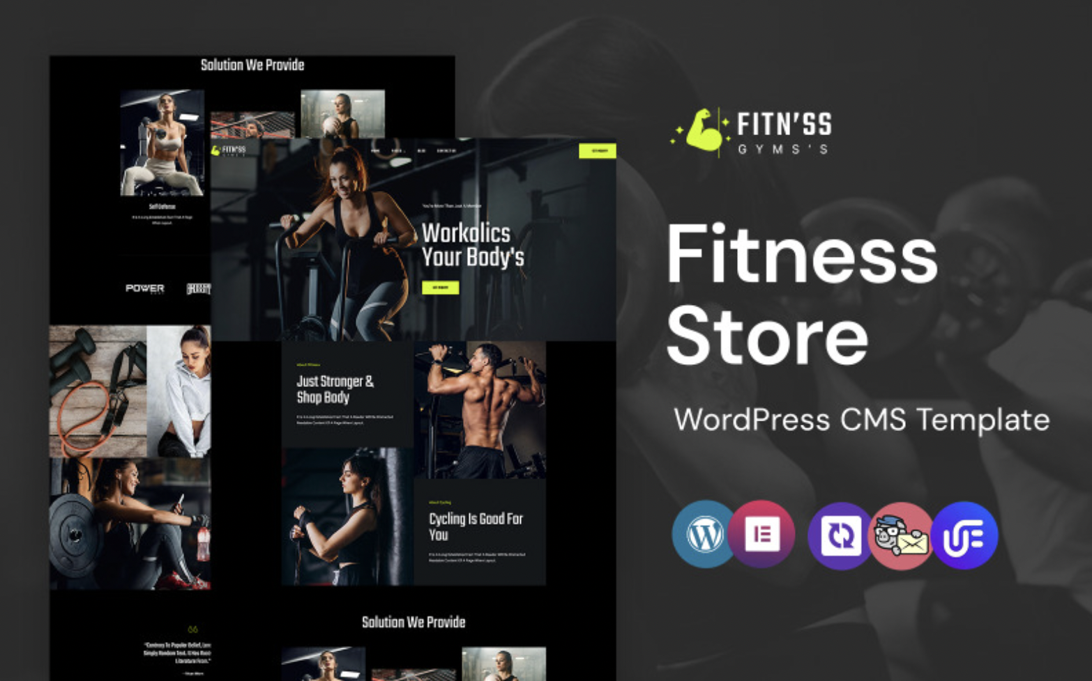 Fitnss - Gym And Fitness WordPress Elementor Theme WordPress Theme