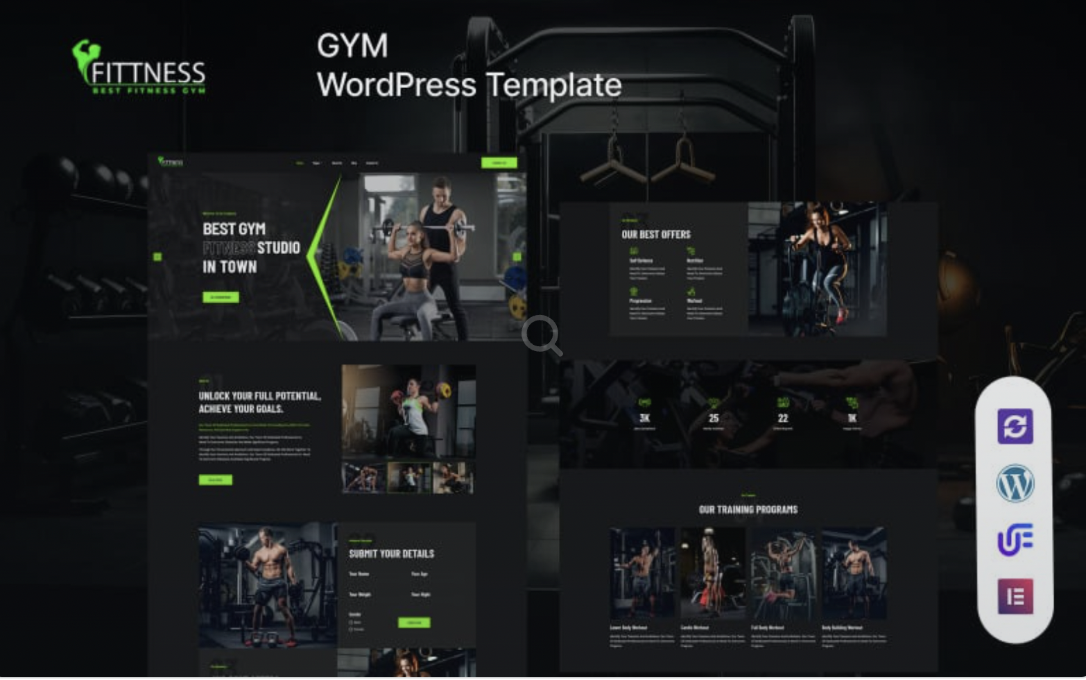Fittness - Gym And Fitness WordPress Elementor Elementor Theme WordPress Theme