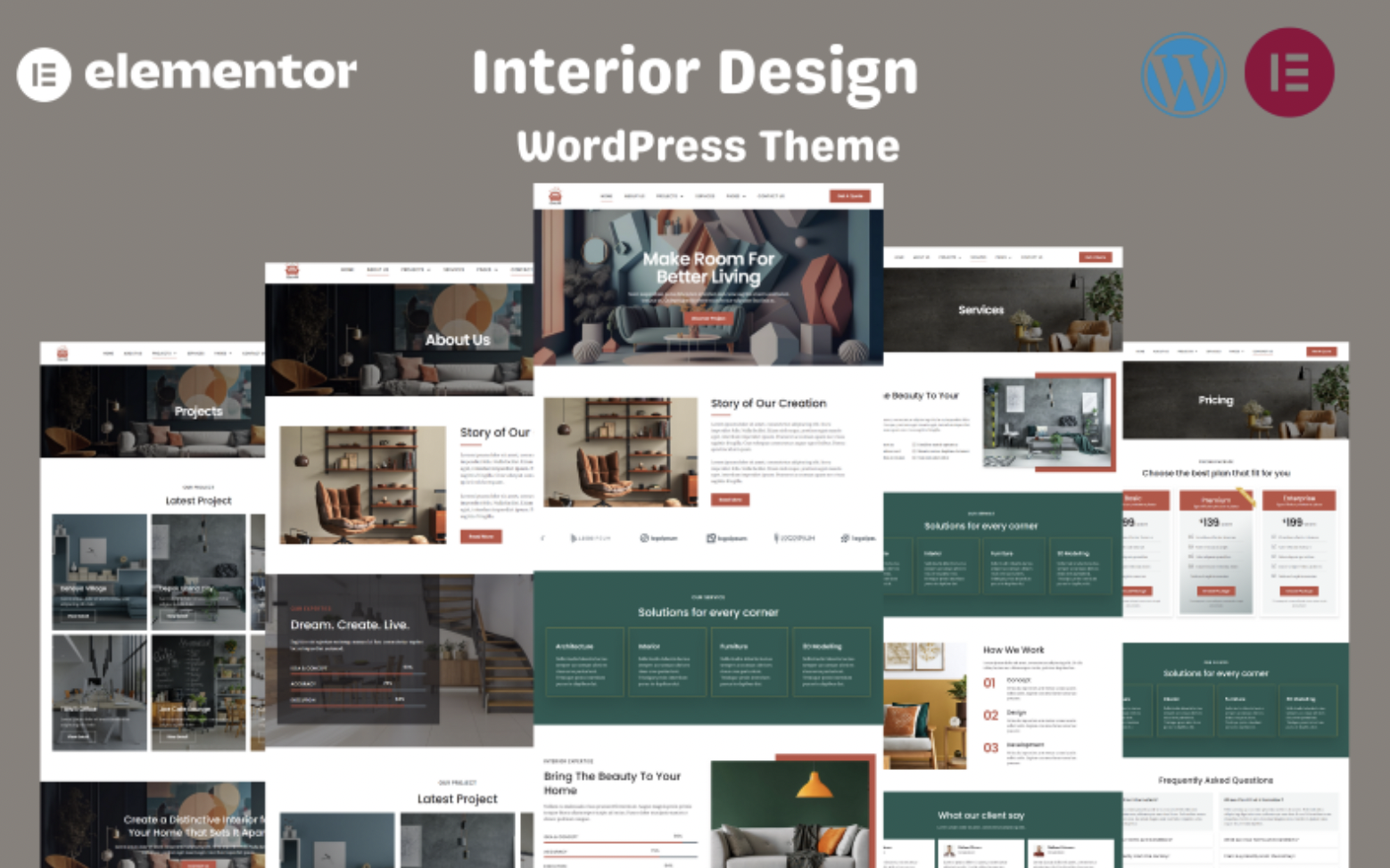 Furniture & Interior Design Elementor WordPress Theme