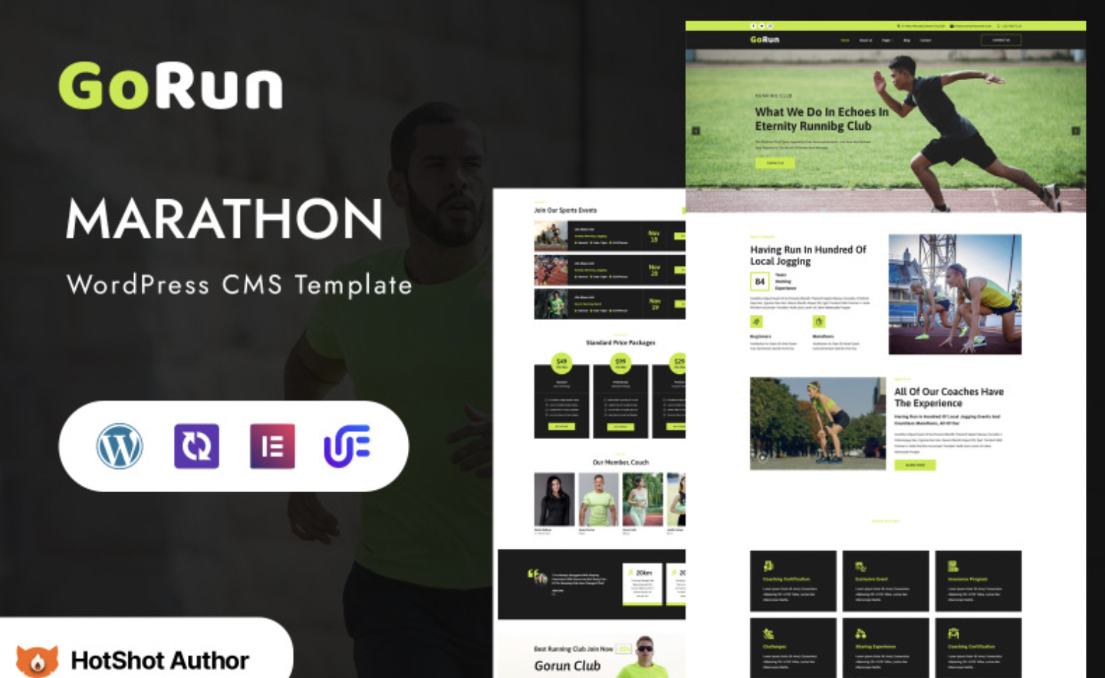 GoRun - Marathon Sport Event Multipurpose WordPress Elementor Theme WordPress Theme
