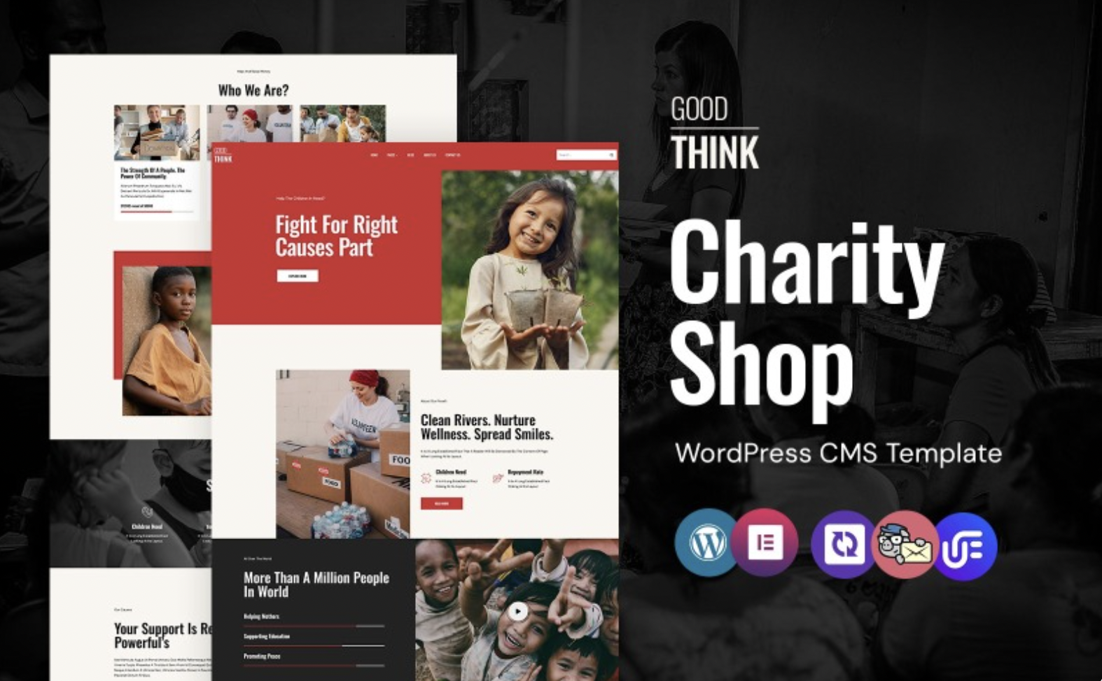 Good Think - Charity Trust And Donation WordPress Elementor Theme WordPress Theme