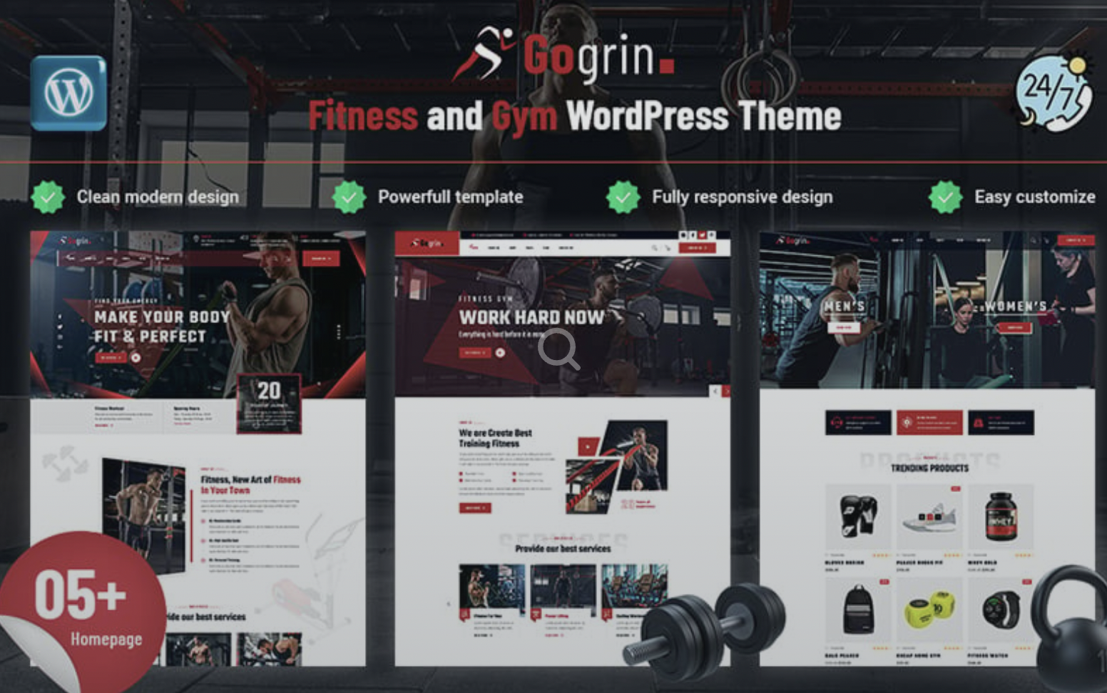 Gogrin - Fitness and Gym WordPress Theme