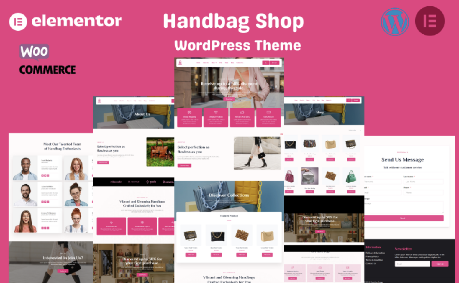 Handbag Shop WooCommerce Elementor WordPress Theme