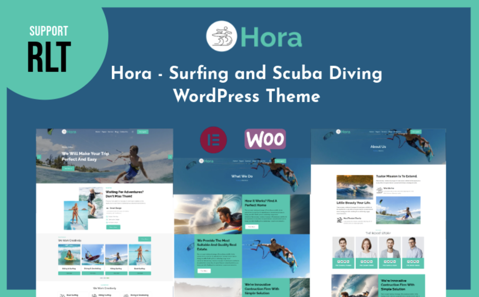 Hora - Surfing and Scuba Diving WordPress Theme