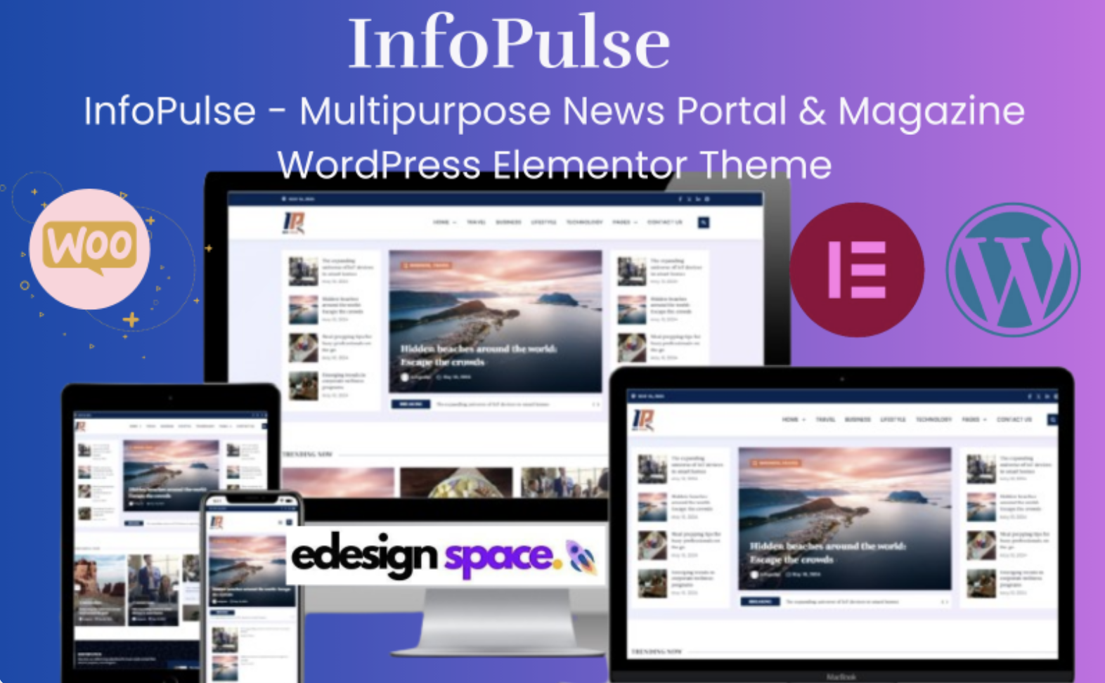 InfoPulse - Multipurpose News Portal & Magazine WordPress Elementor Theme WordPress Theme