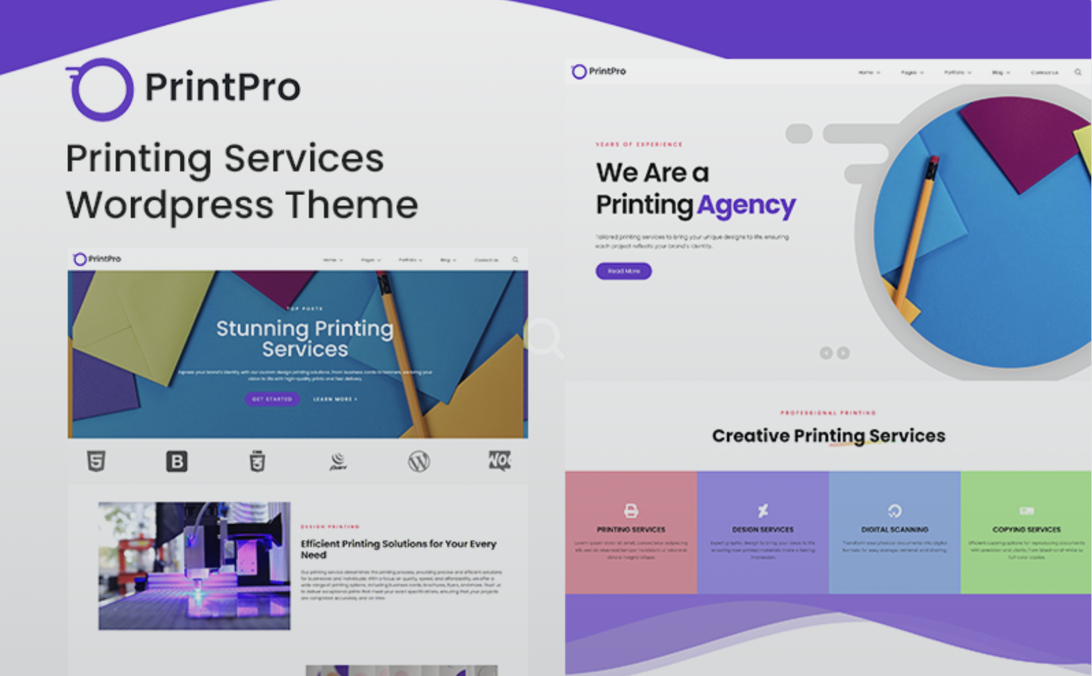 PrintPro - Printing Services Wordpress Theme WordPress Theme