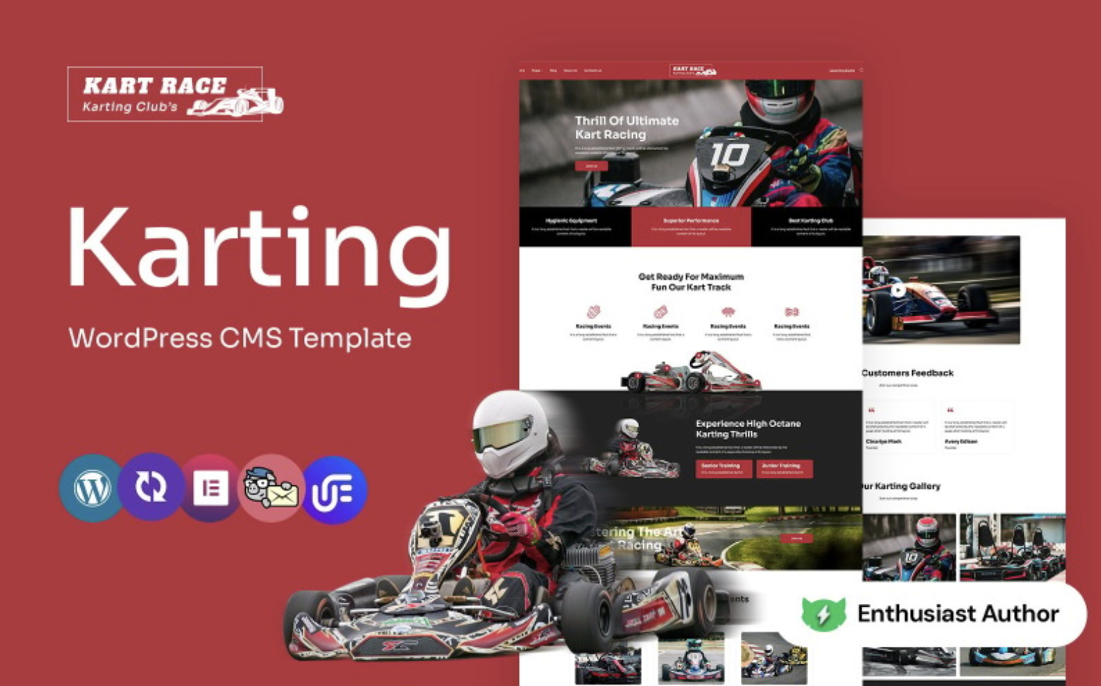 kartrace - Karting Club Multipurpose WordPress Elementor Theme WordPress Theme