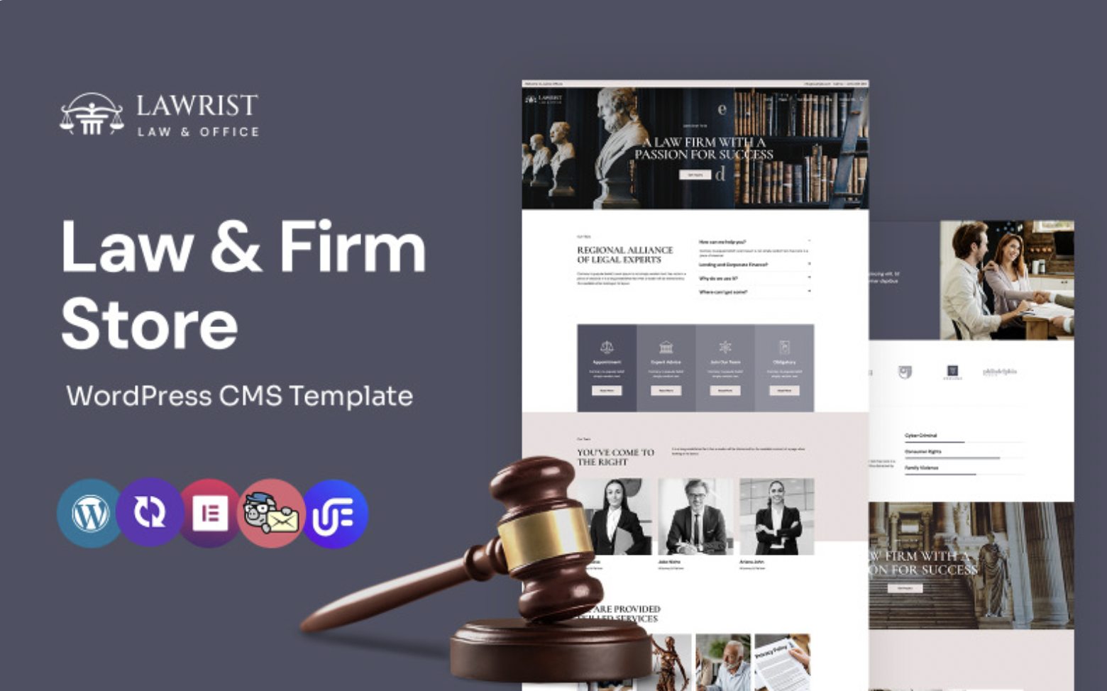 Lawrist - Law Firm And Lawyer WordPress Elementor Theme WordPress Theme