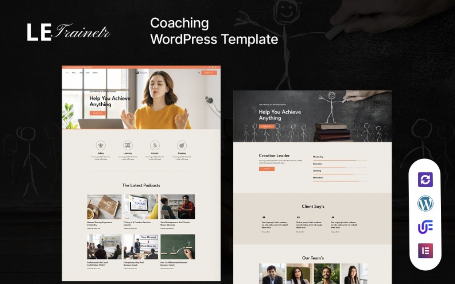 Letrainer - Life Coach WordPress Theme